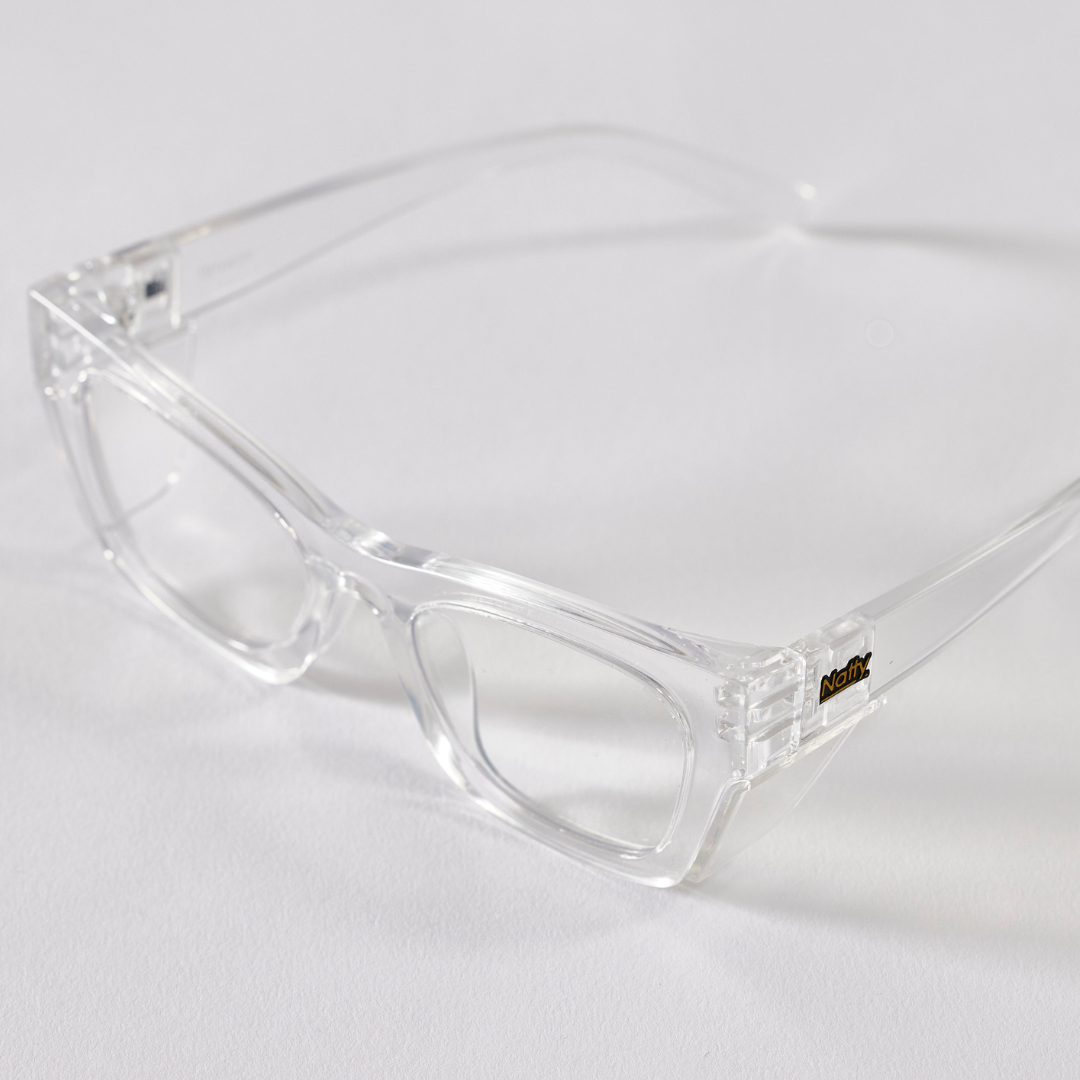 Browse Clear Frame / Clear Lens Safety Glasses