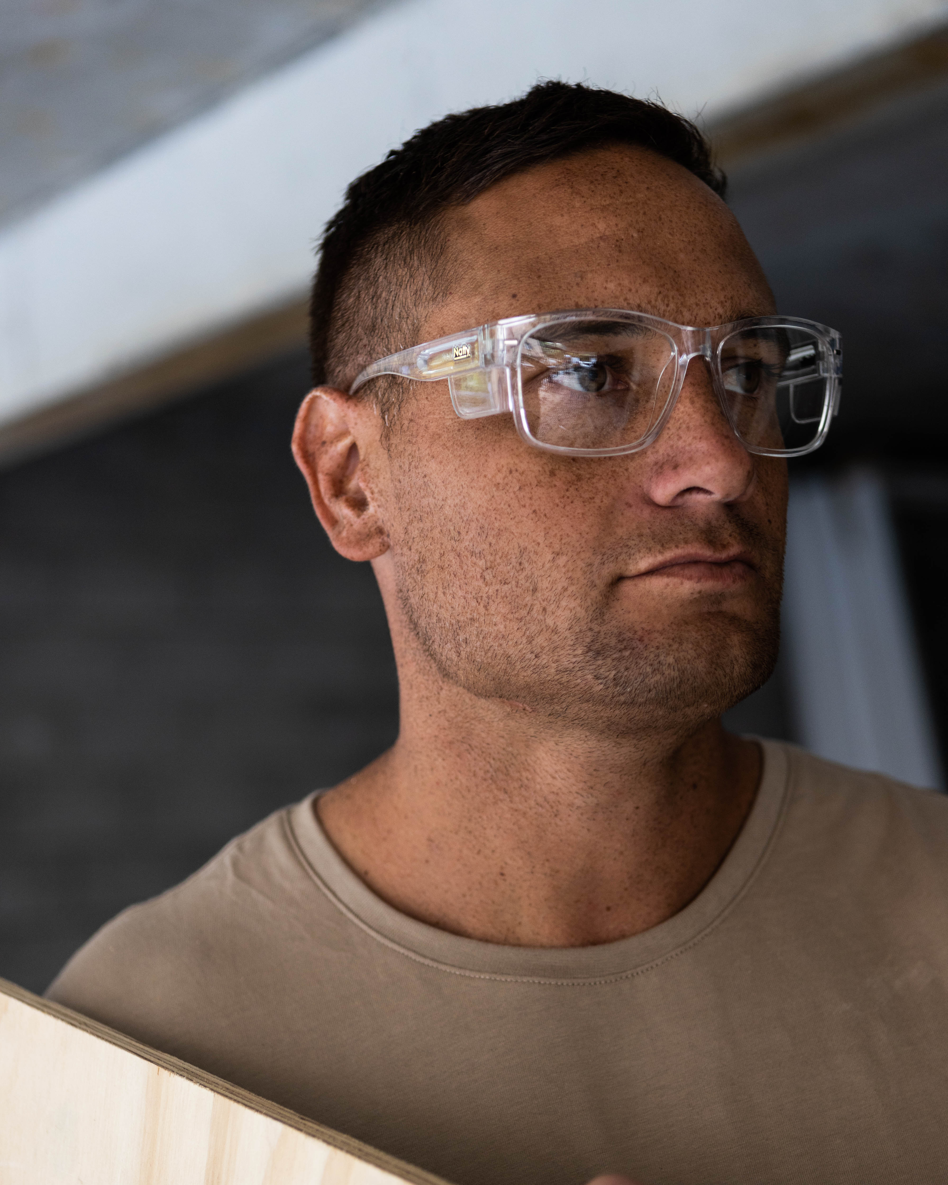 BIG Kenneth Clear Frame Prescription Safety Glasses