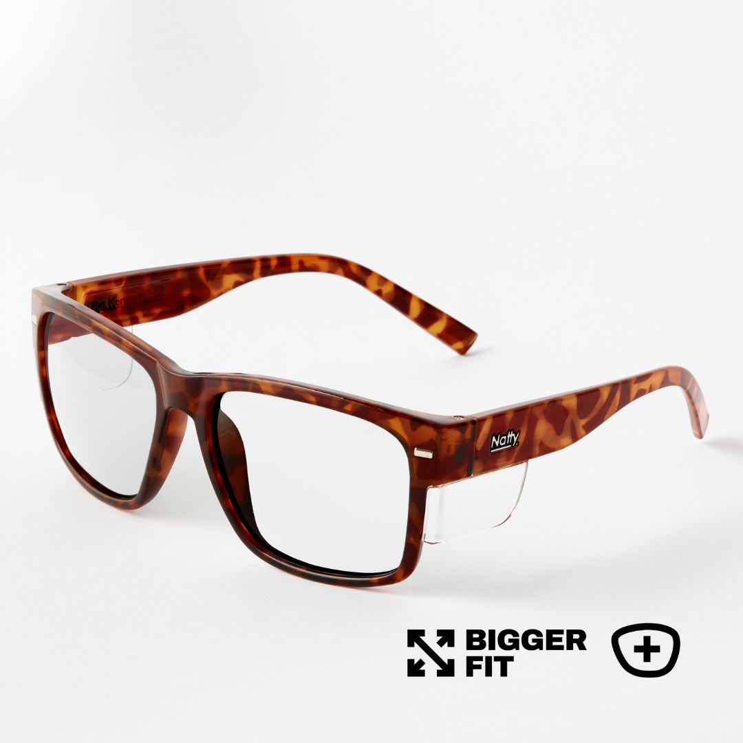 BIG Kenneth Vintage Tortoise Frame Prescription Safety Glasses