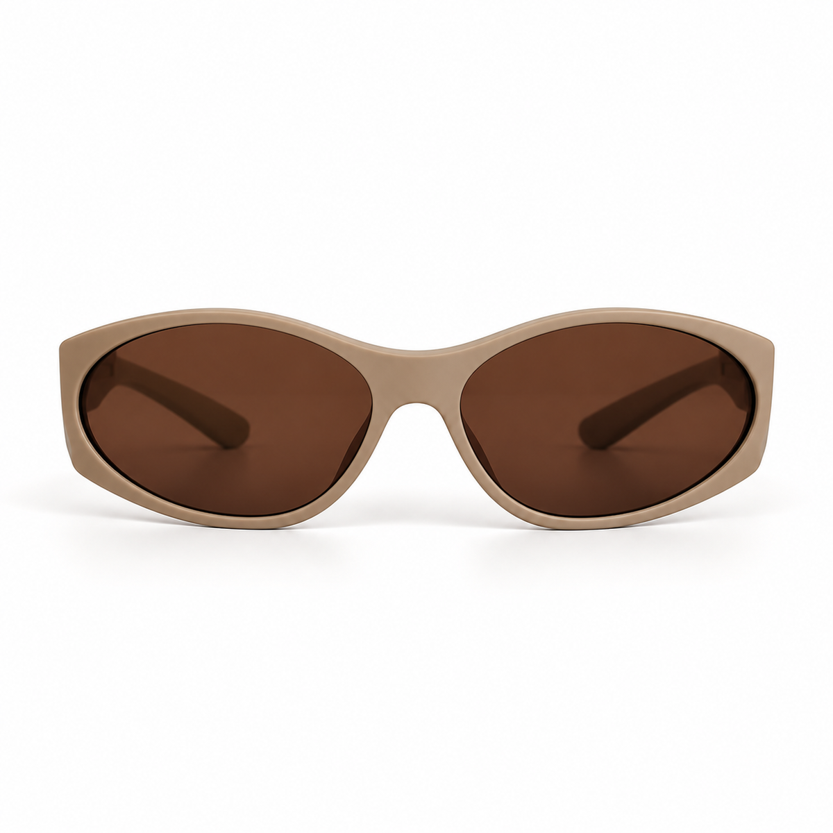 Griffs Matte Bone / Brown Polarised Safety Glasses