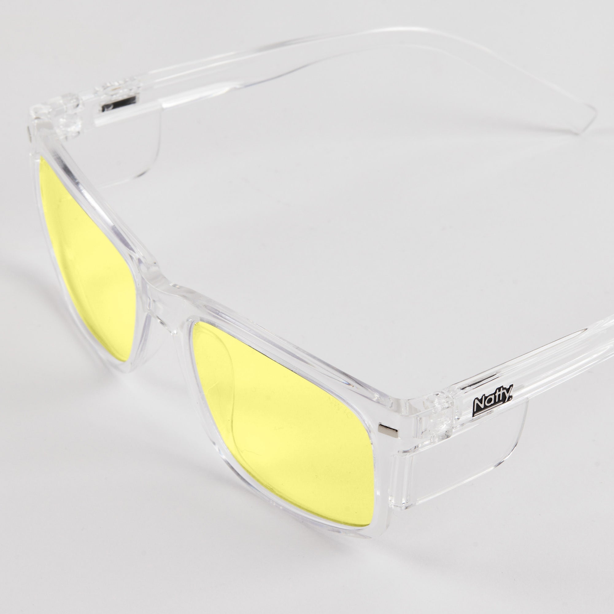 Kenneth Clear Frame / Yellow Lens Polarised Safety Glasses