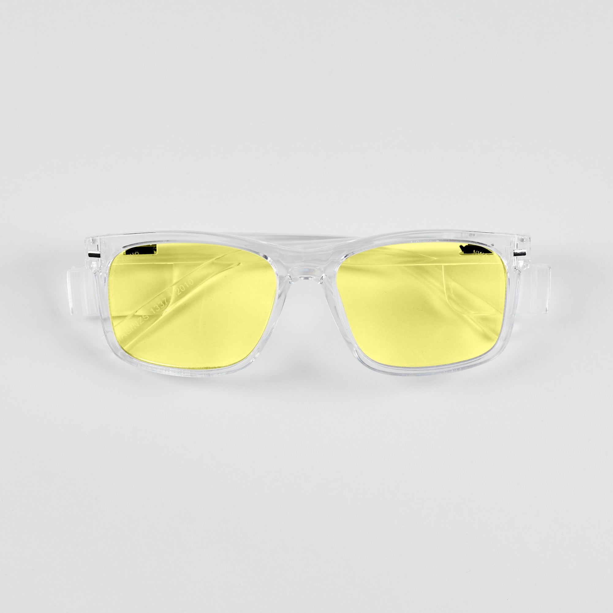 Kenneth Clear Frame / Yellow Lens Polarised Safety Glasses