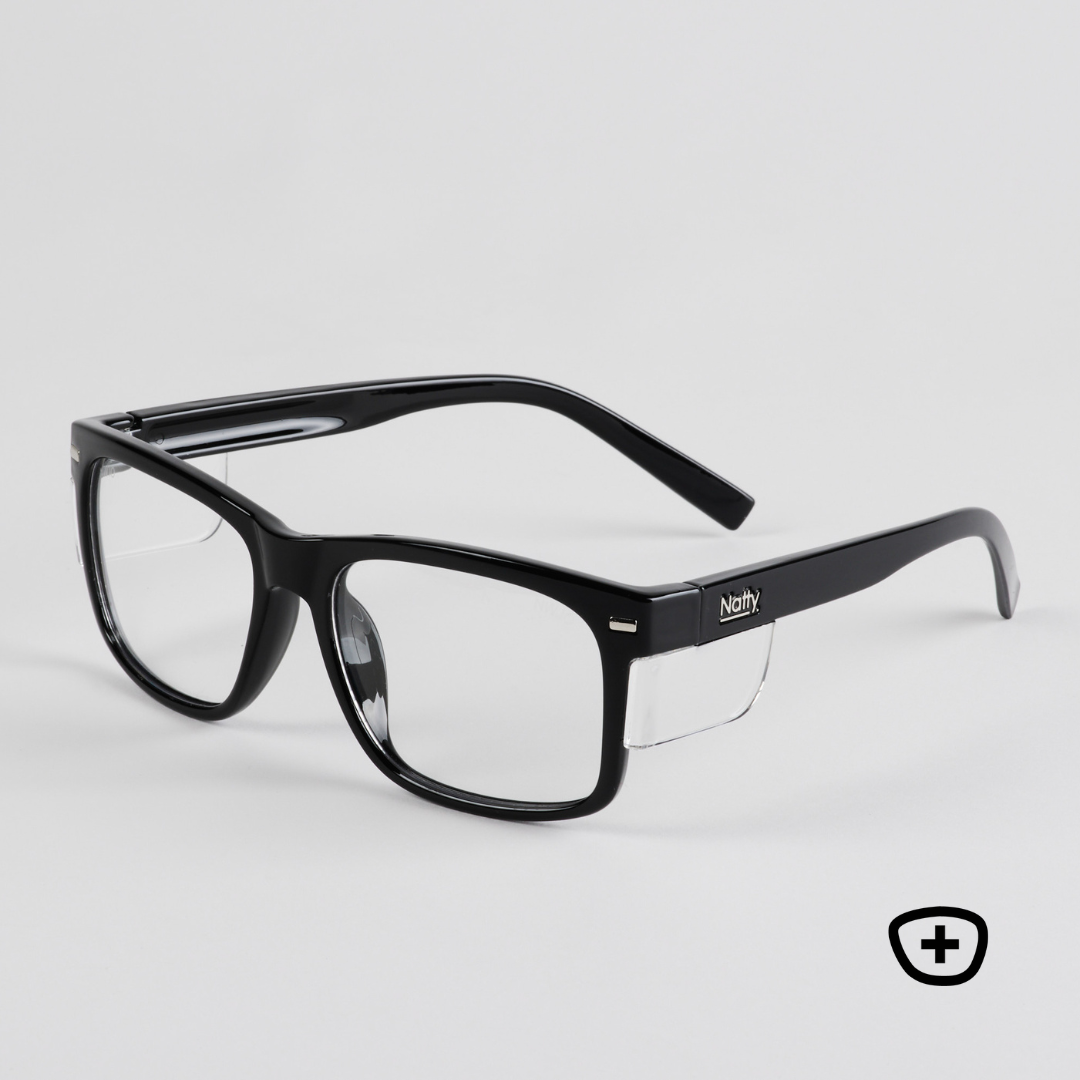 Kenneth Black Frame Prescription Safety Glasses