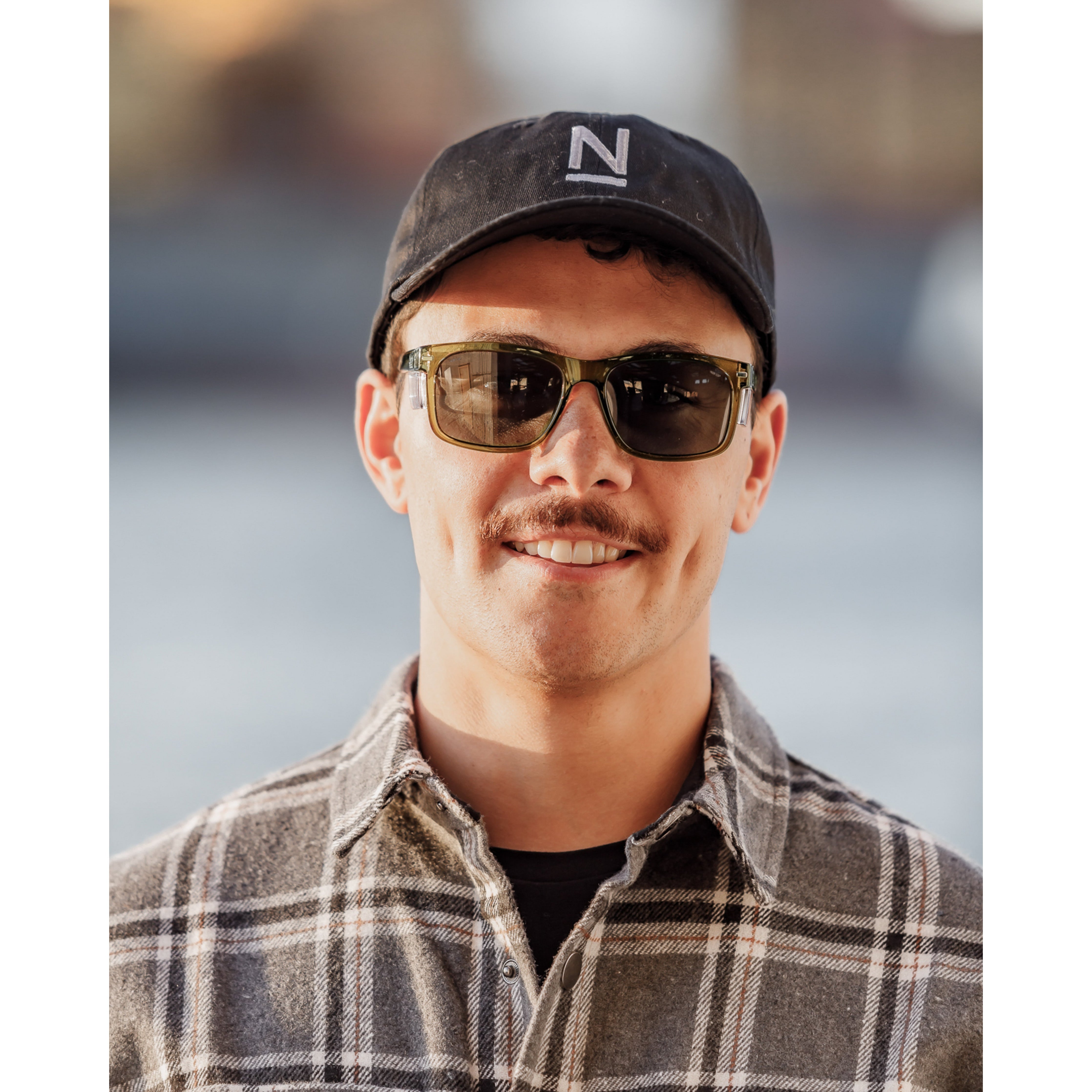 Kenneth Olive Tinted Safety Glasses