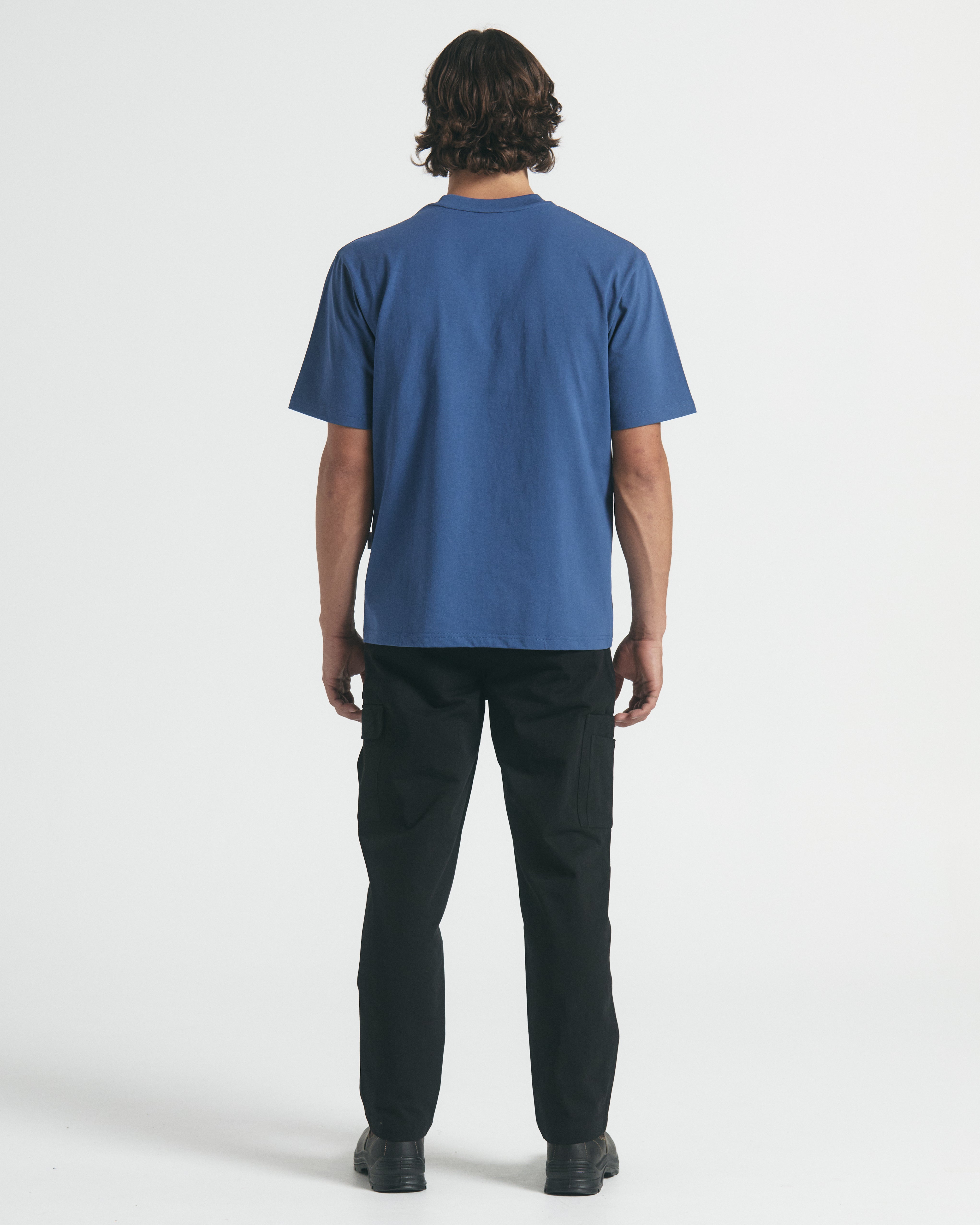Men's Signature Tee - Steel Blue