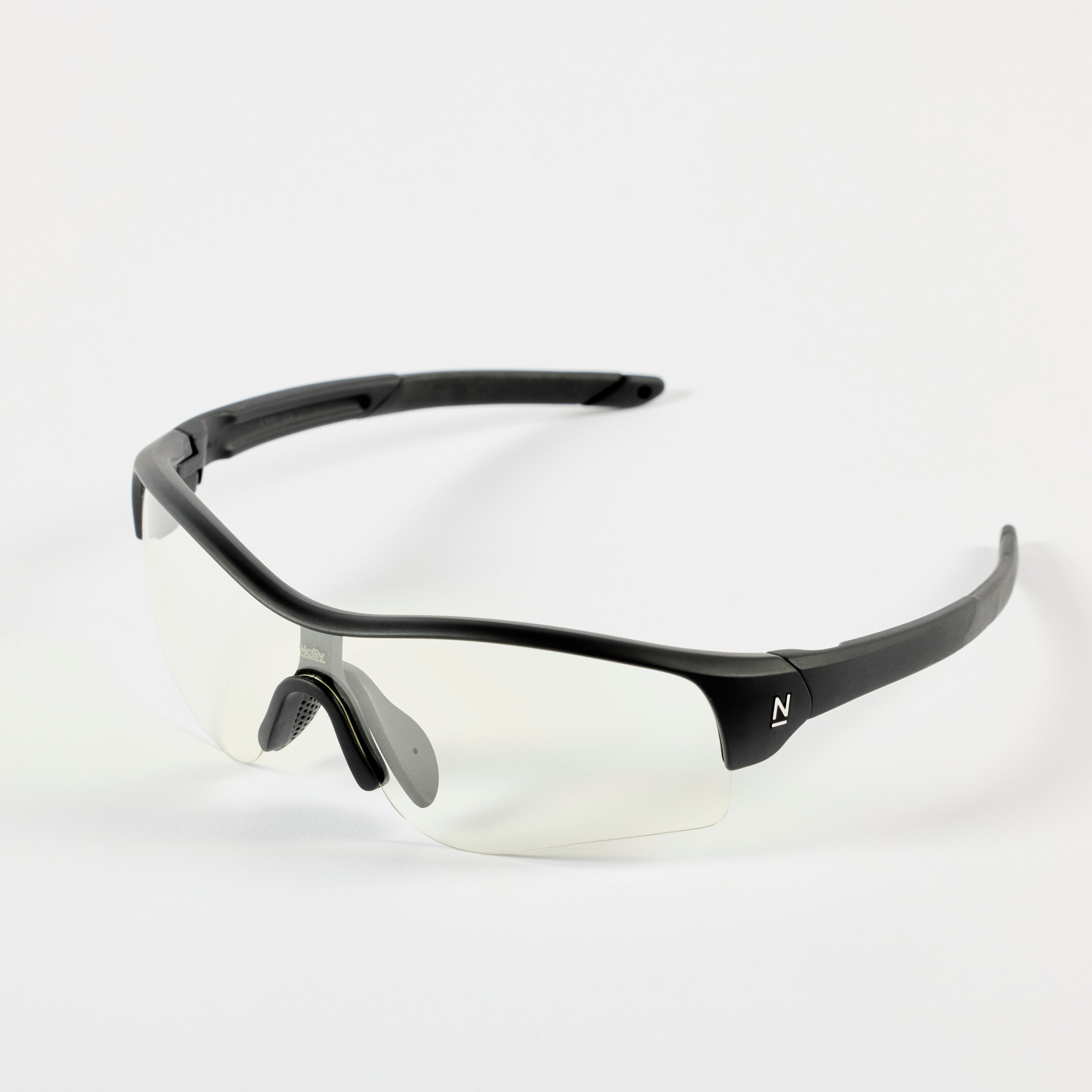 Rev Matte Black / Clear Lens Safety Glasses