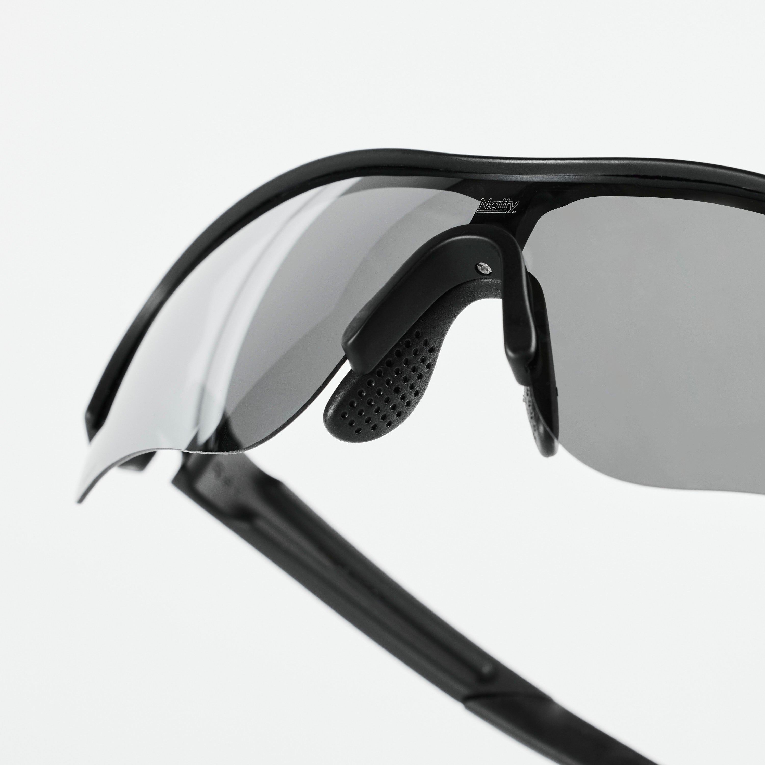 Rev Matte Black / Smoke Polarised Lens Safety Glasses