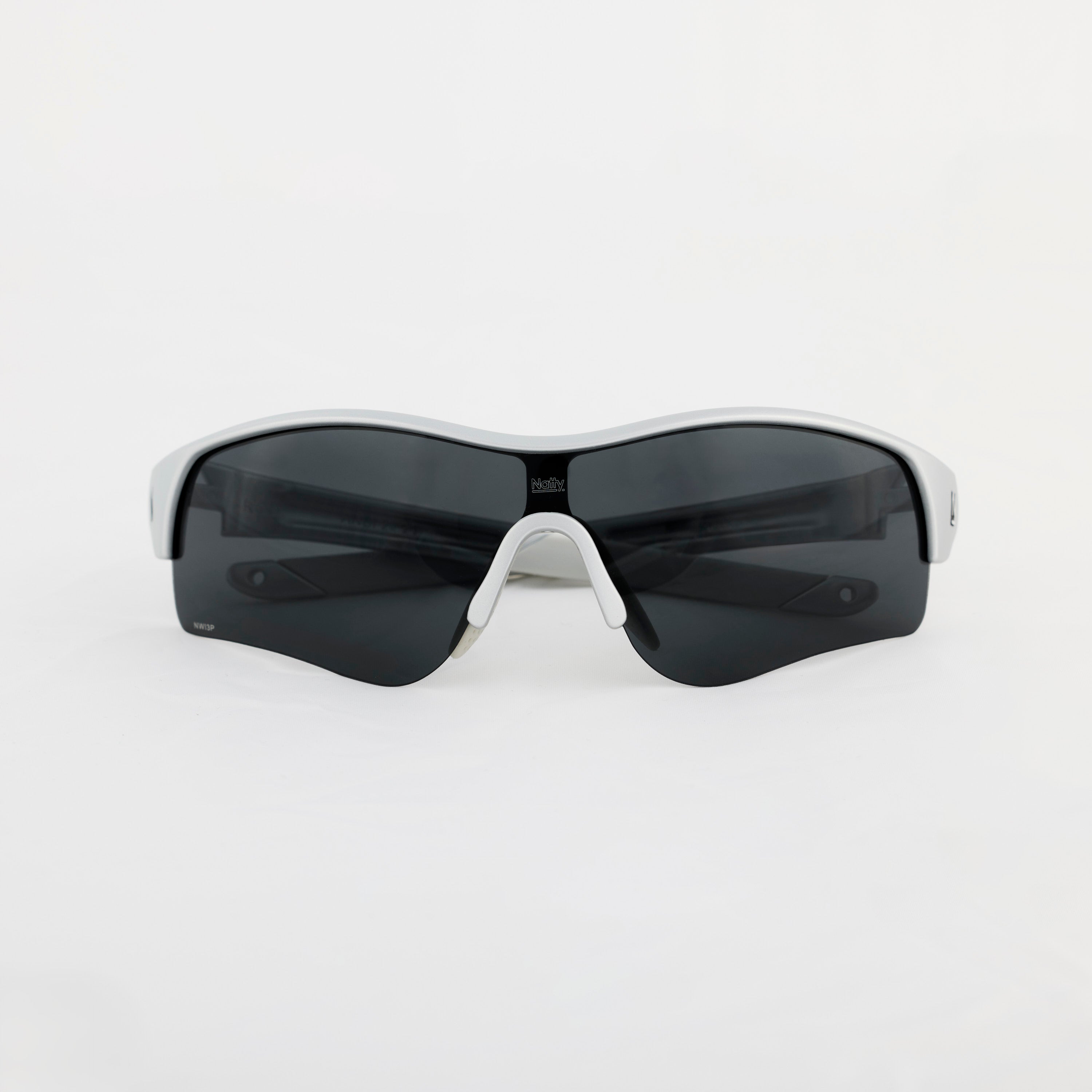 Rev Matte Silver / Smoke Polarised Lens Safety Glasses