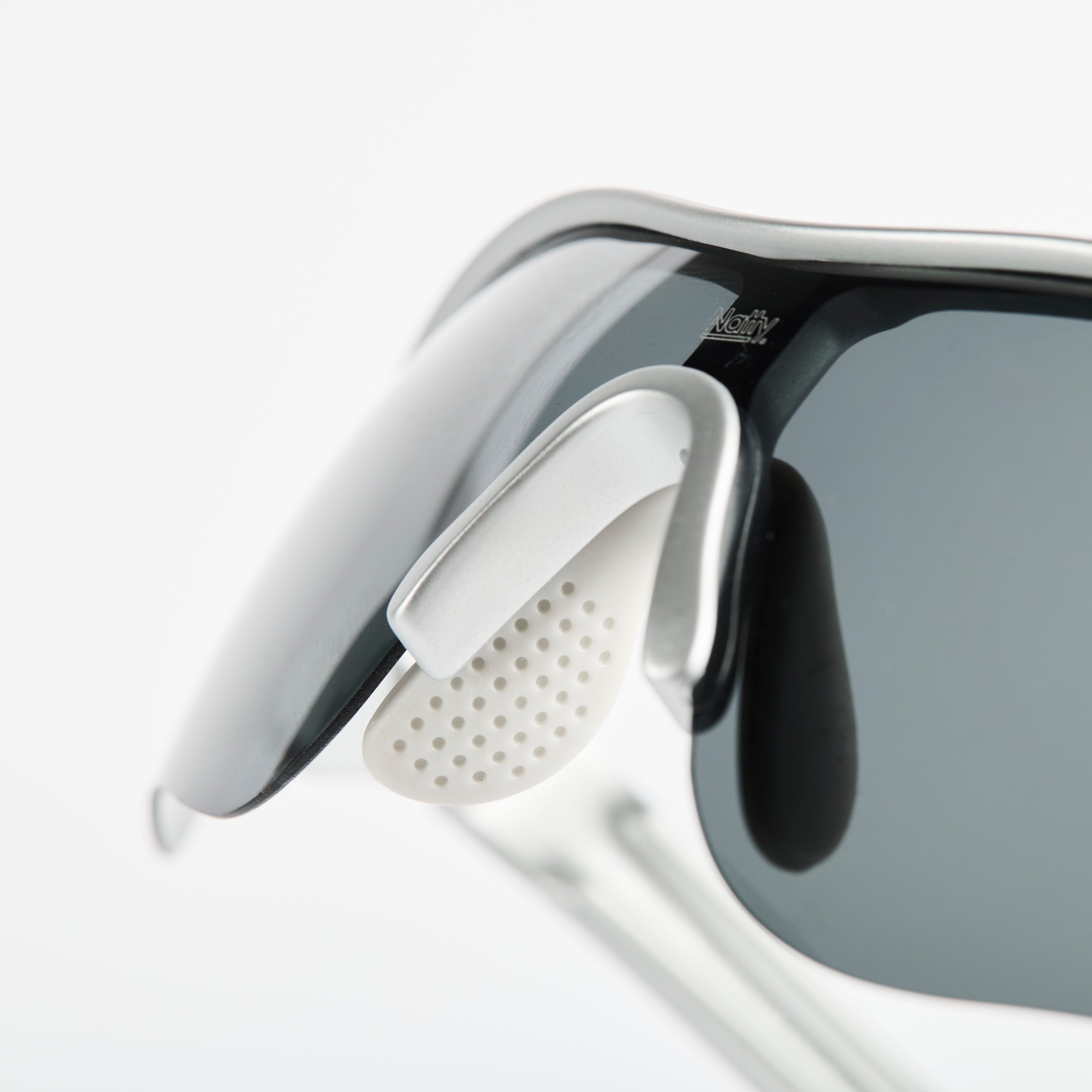Rev Matte Silver / Smoke Polarised Lens Safety Glasses