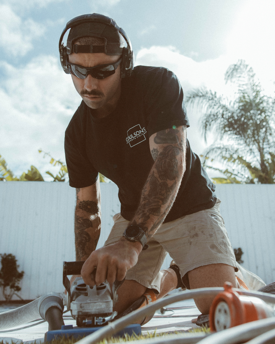 Rev Matte Black / Smoke Polarised Lens Safety Glasses