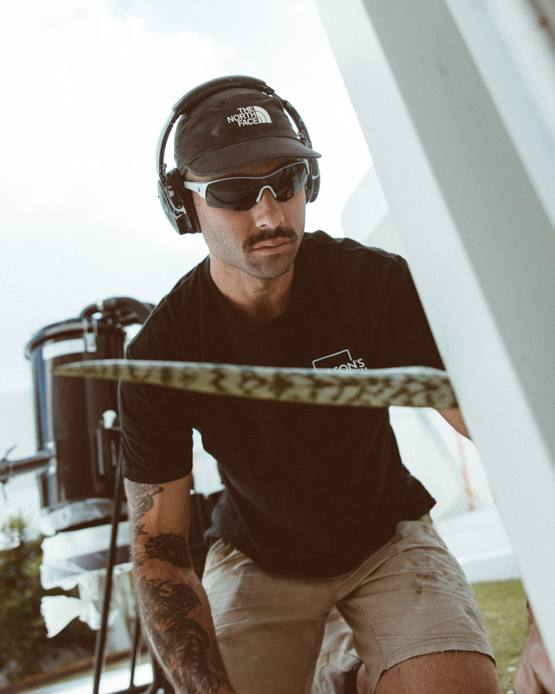 Rev Matte Silver / Smoke Polarised Lens Safety Glasses