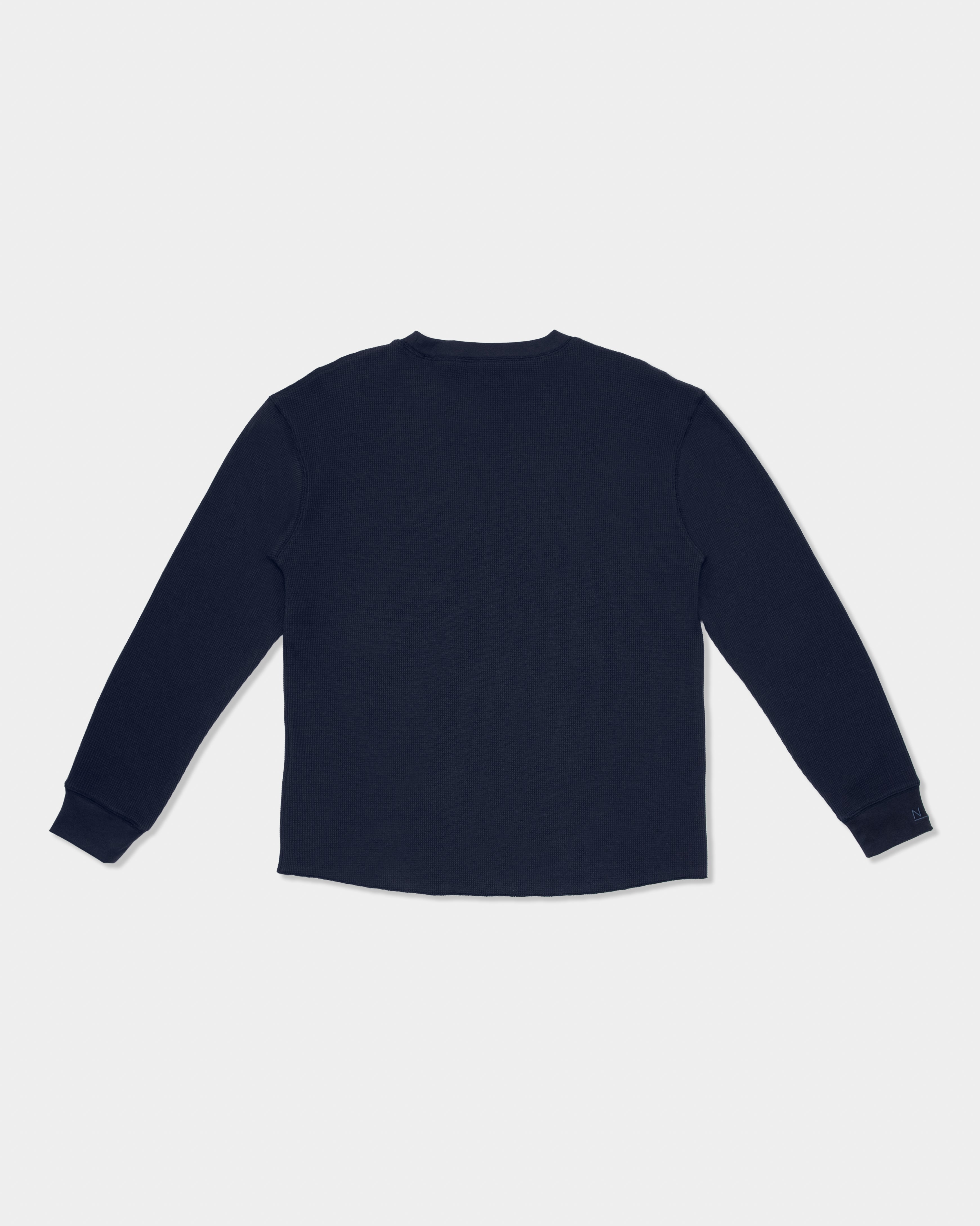 Waffle LS T-Shirt - Navy