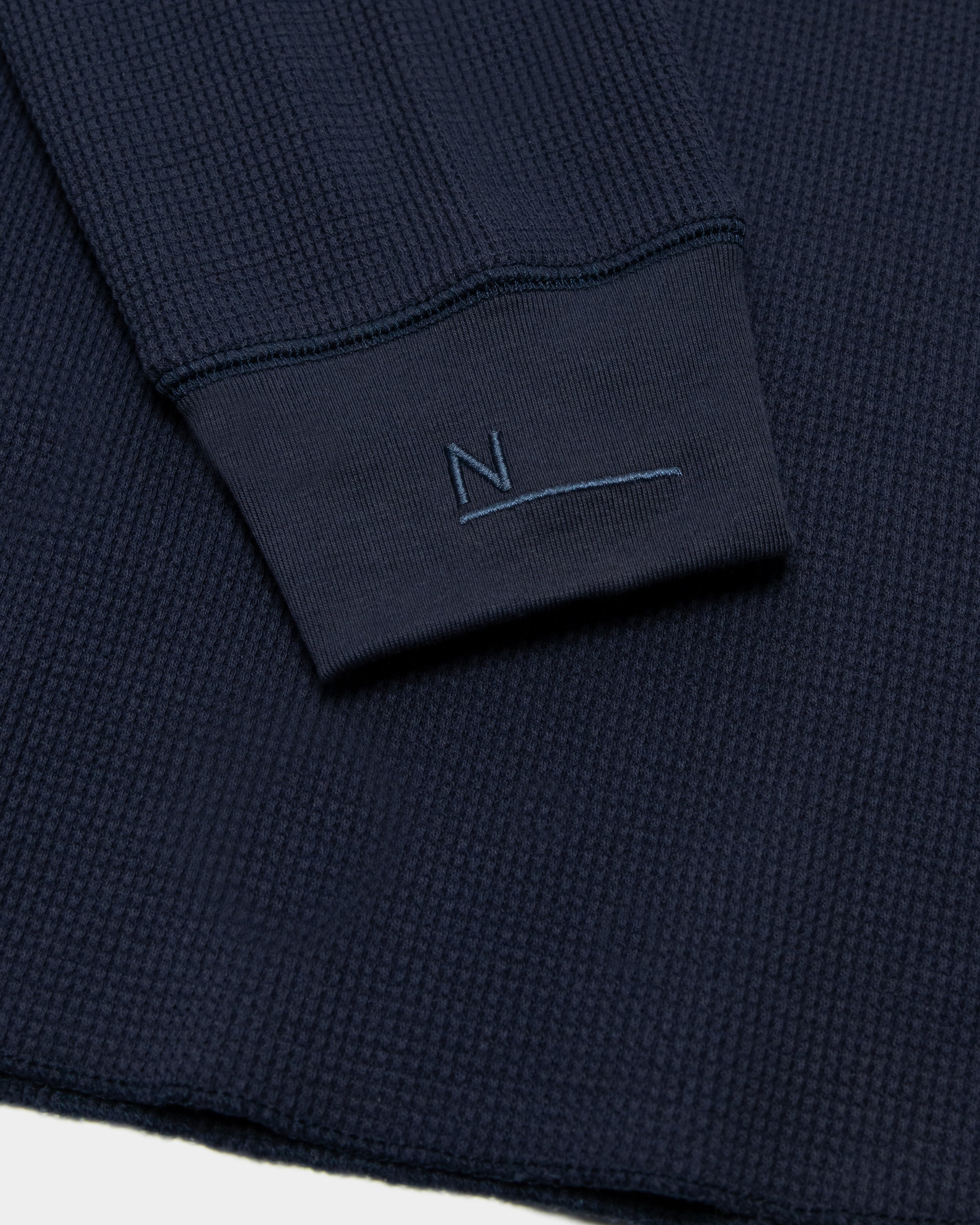 Waffle LS T-Shirt - Navy