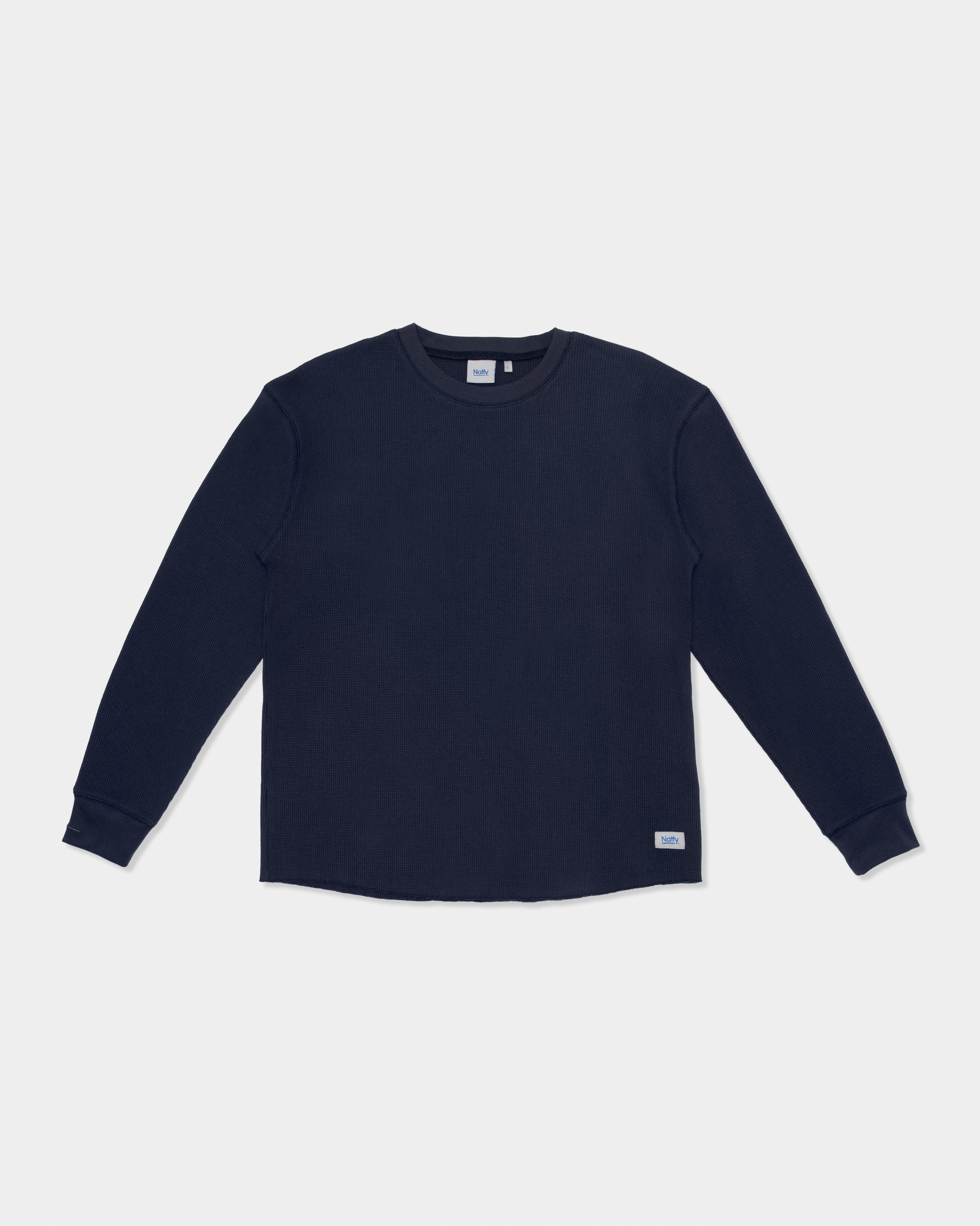 Waffle LS T-Shirt - Navy