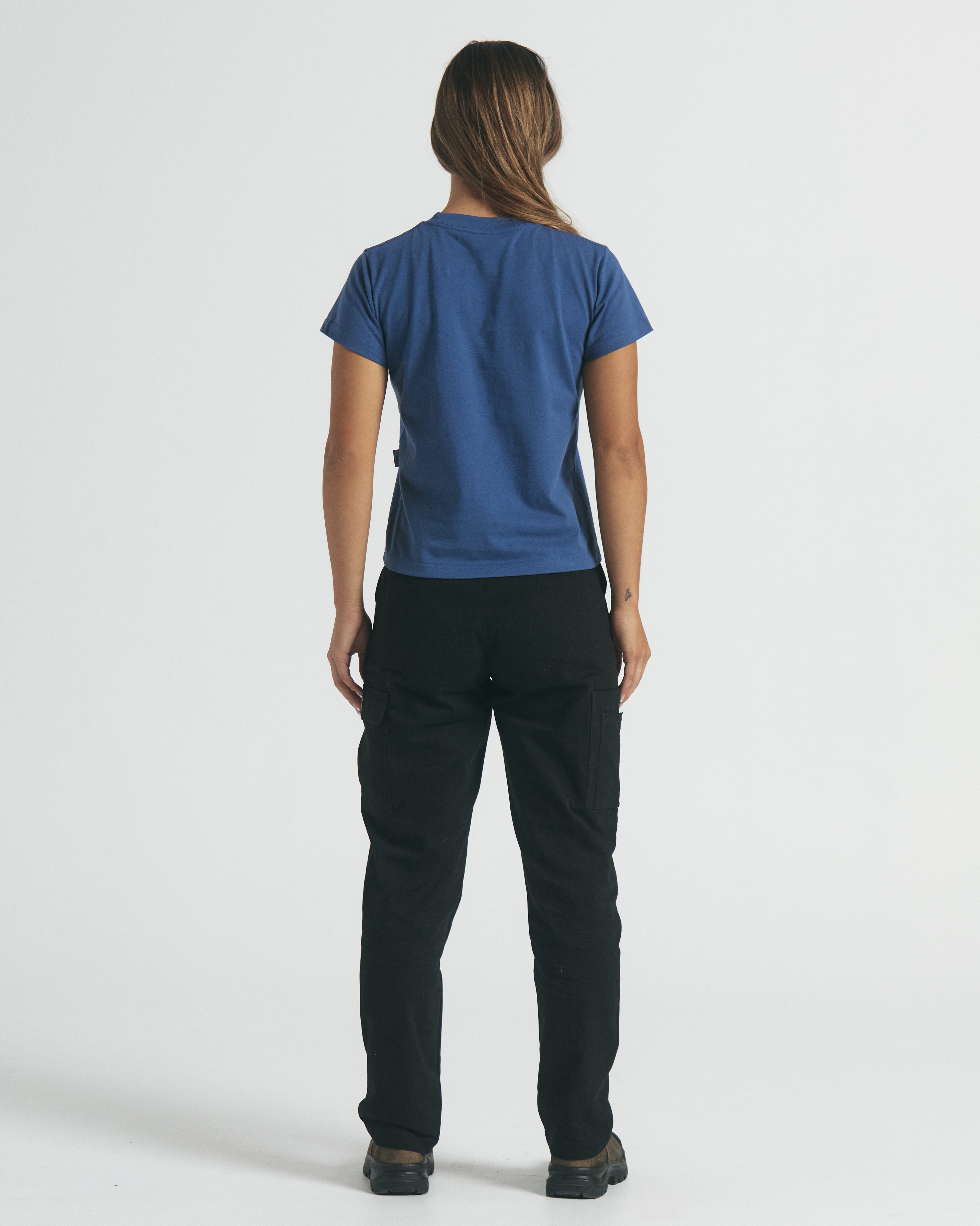 Women's Signature Tee - Steel Blue