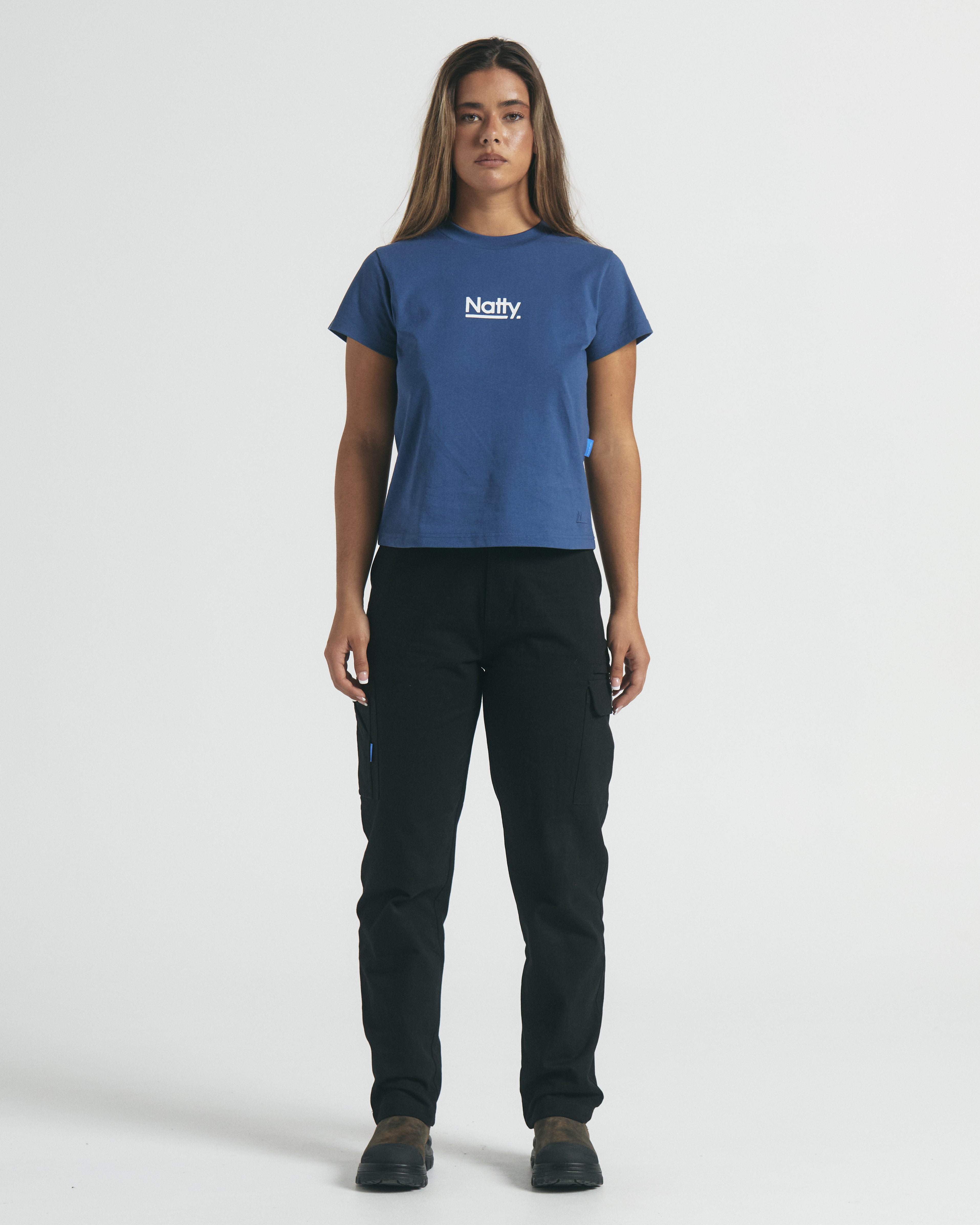 Women's Signature Tee - Steel Blue