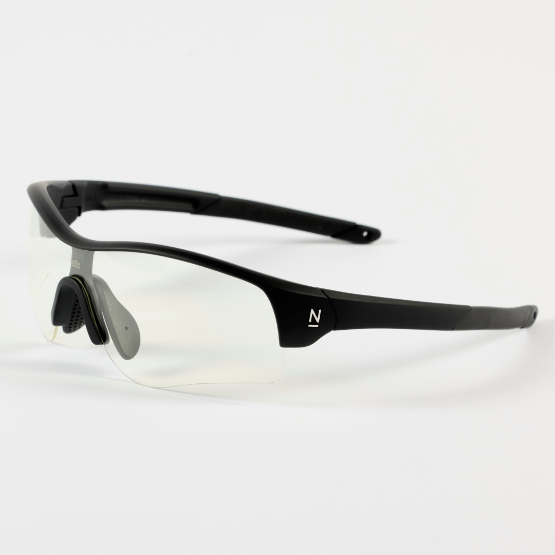 Rev Matte Black / Clear Lens Safety Glasses