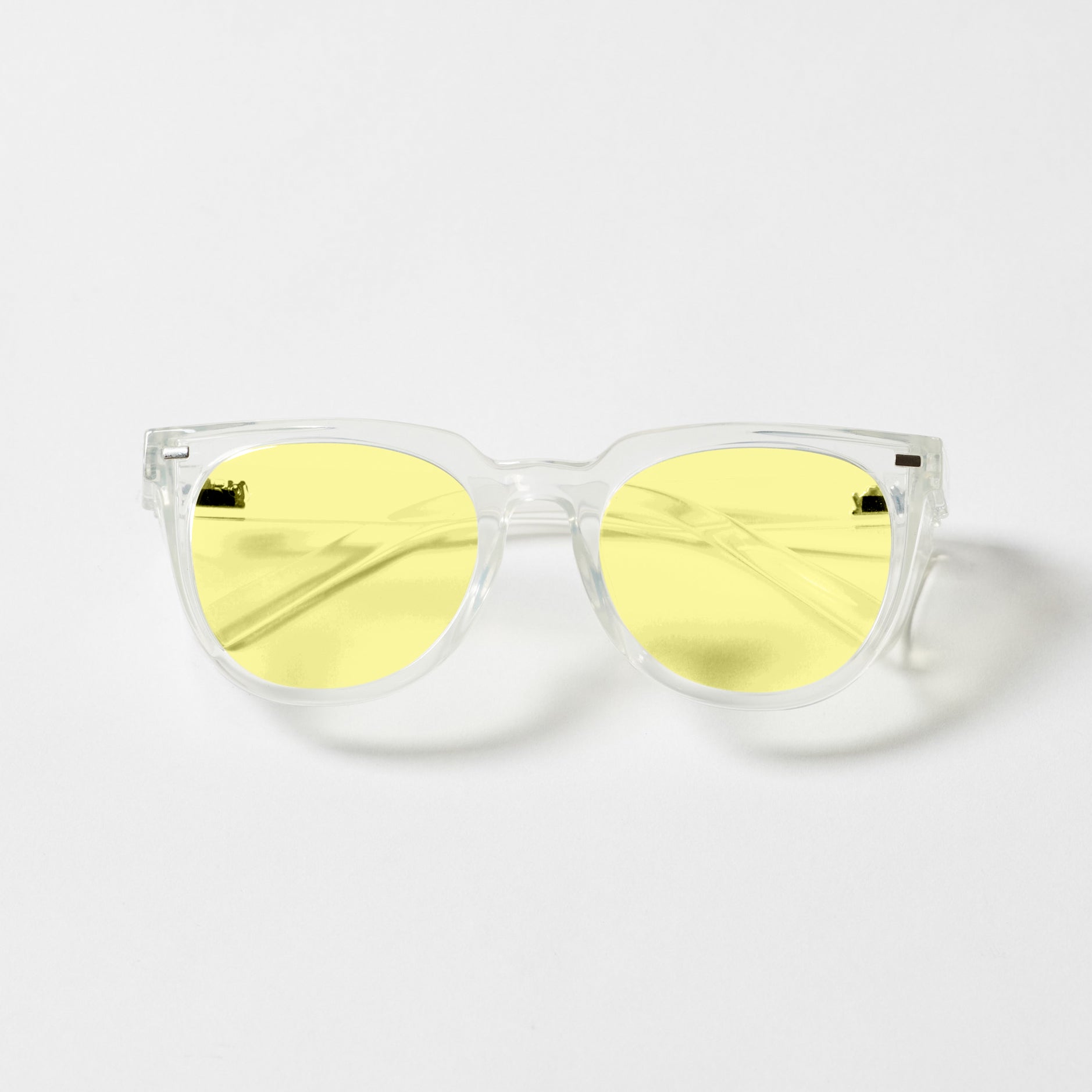 Roys Clear Frame / Yellow Lens Polarised Safety Glasses