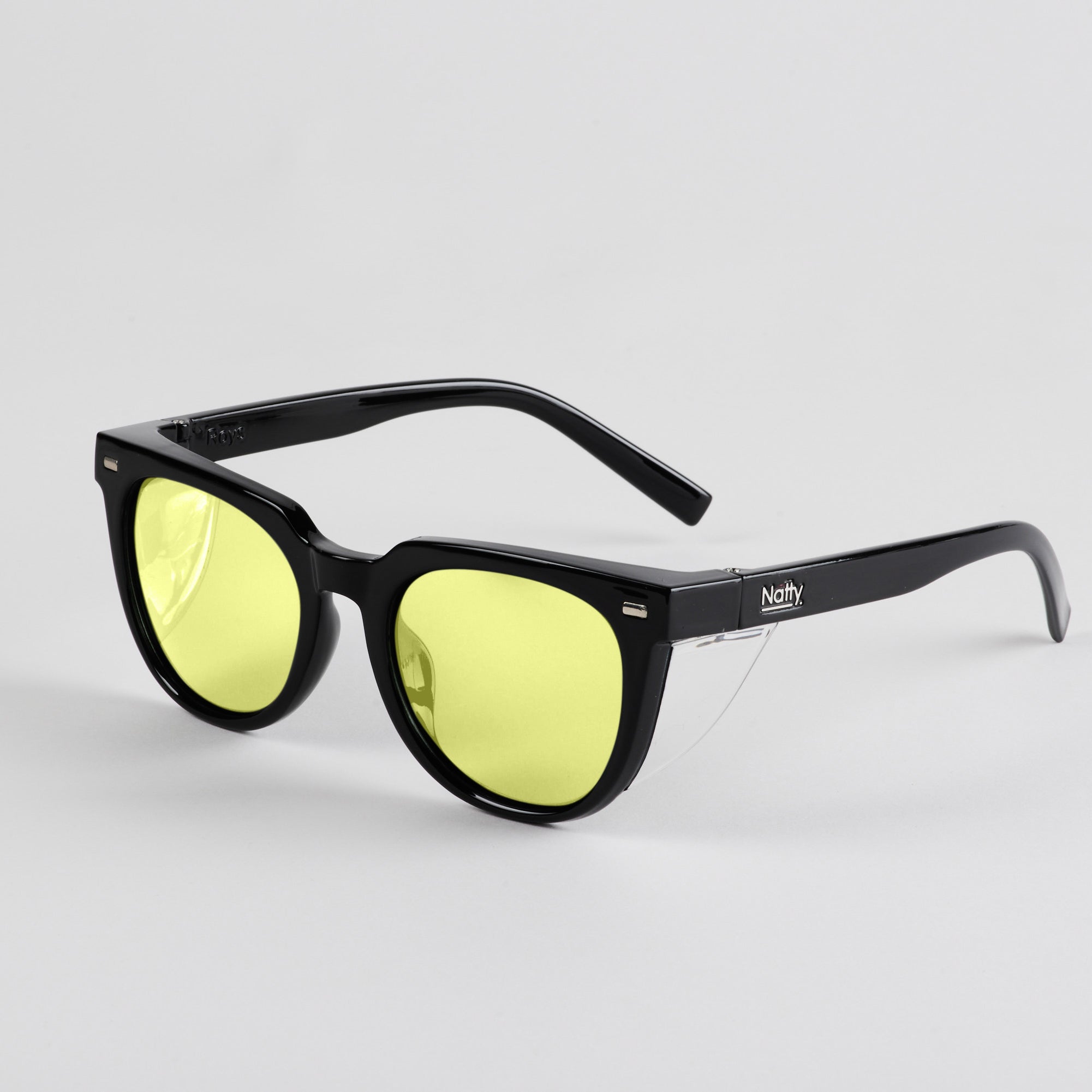 Roys Black Frame / Yellow Lens Polarised Safety Glasses