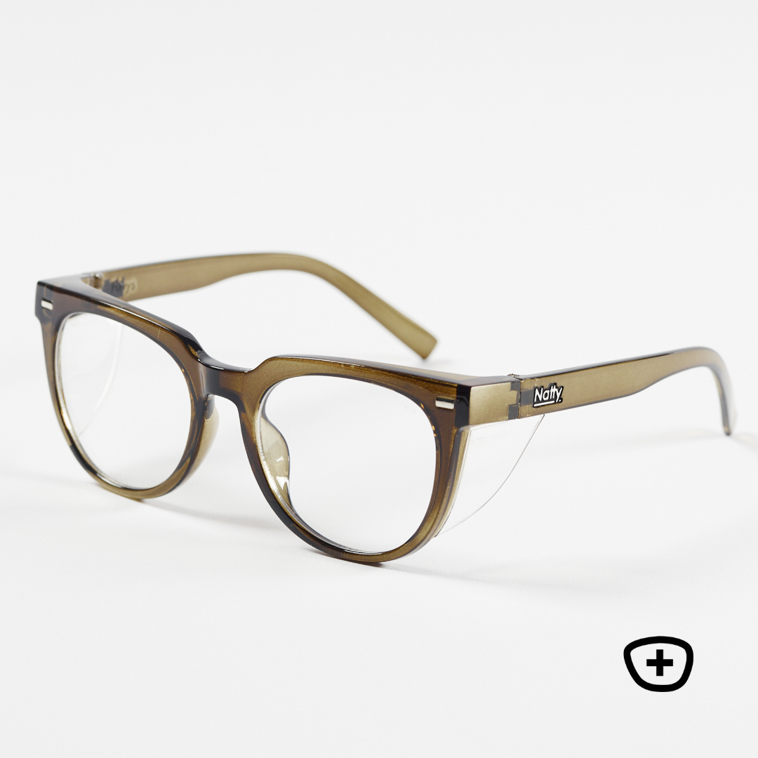 Roys Olive Frame Prescription Safety Glasses