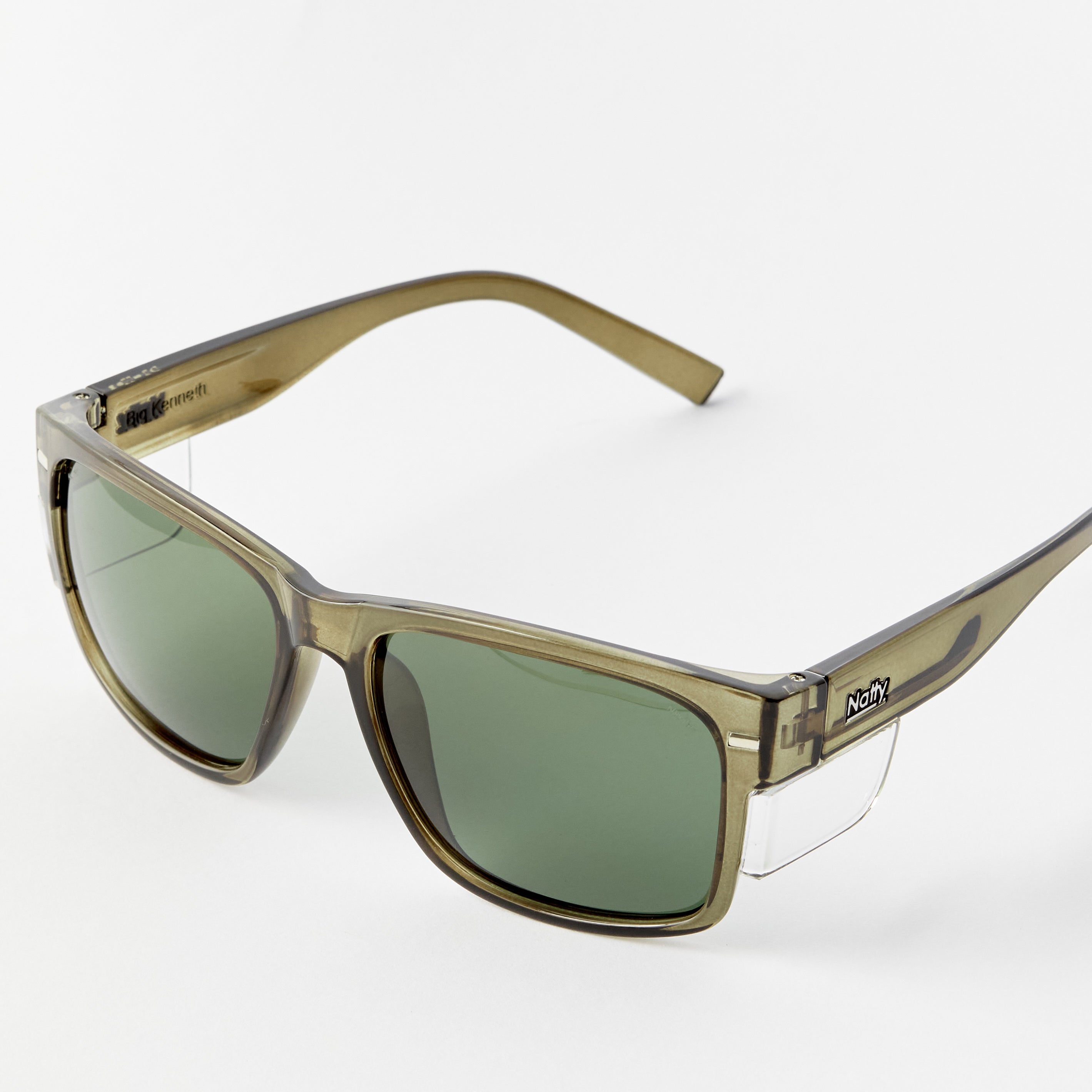 BIG Kenneth Olive Frame Prescription Safety Glasses