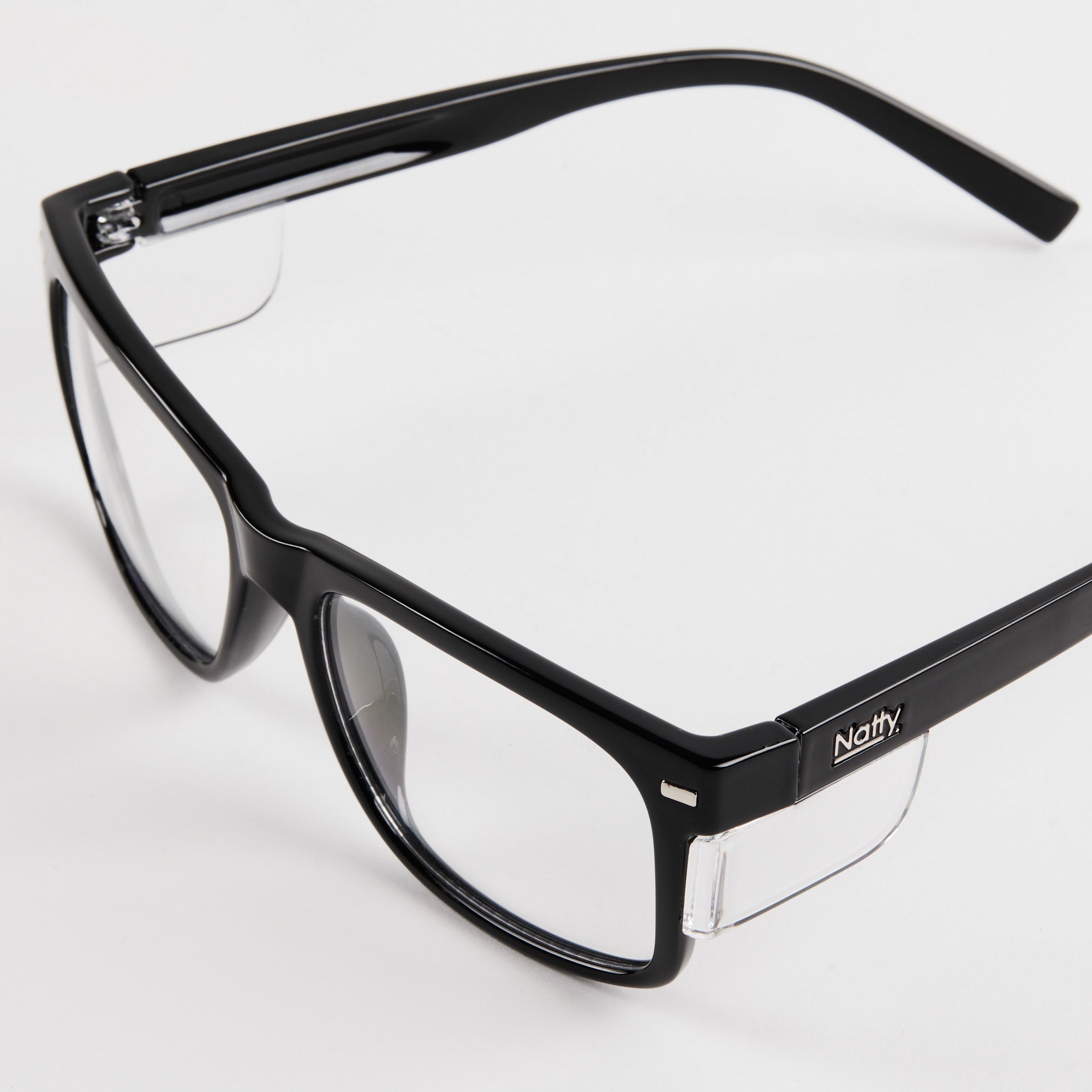 Kenneth Black / Clear Lens Safety Glasses
