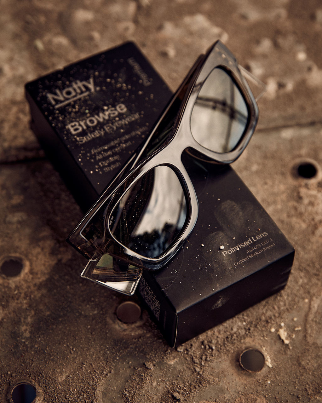 Browse Olive Polarised Safety Glasses