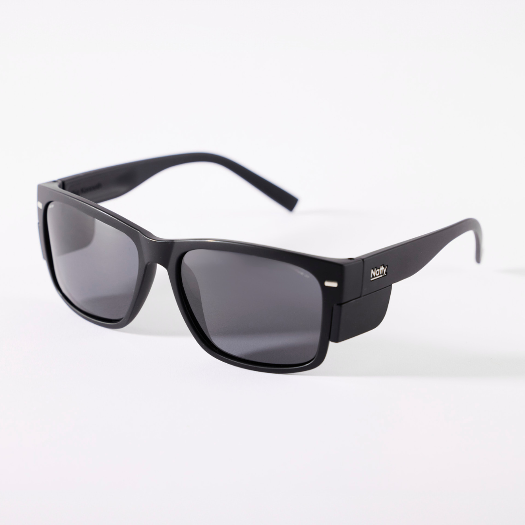 BIG Kenneth Matte Black Frame Prescription Safety Glasses