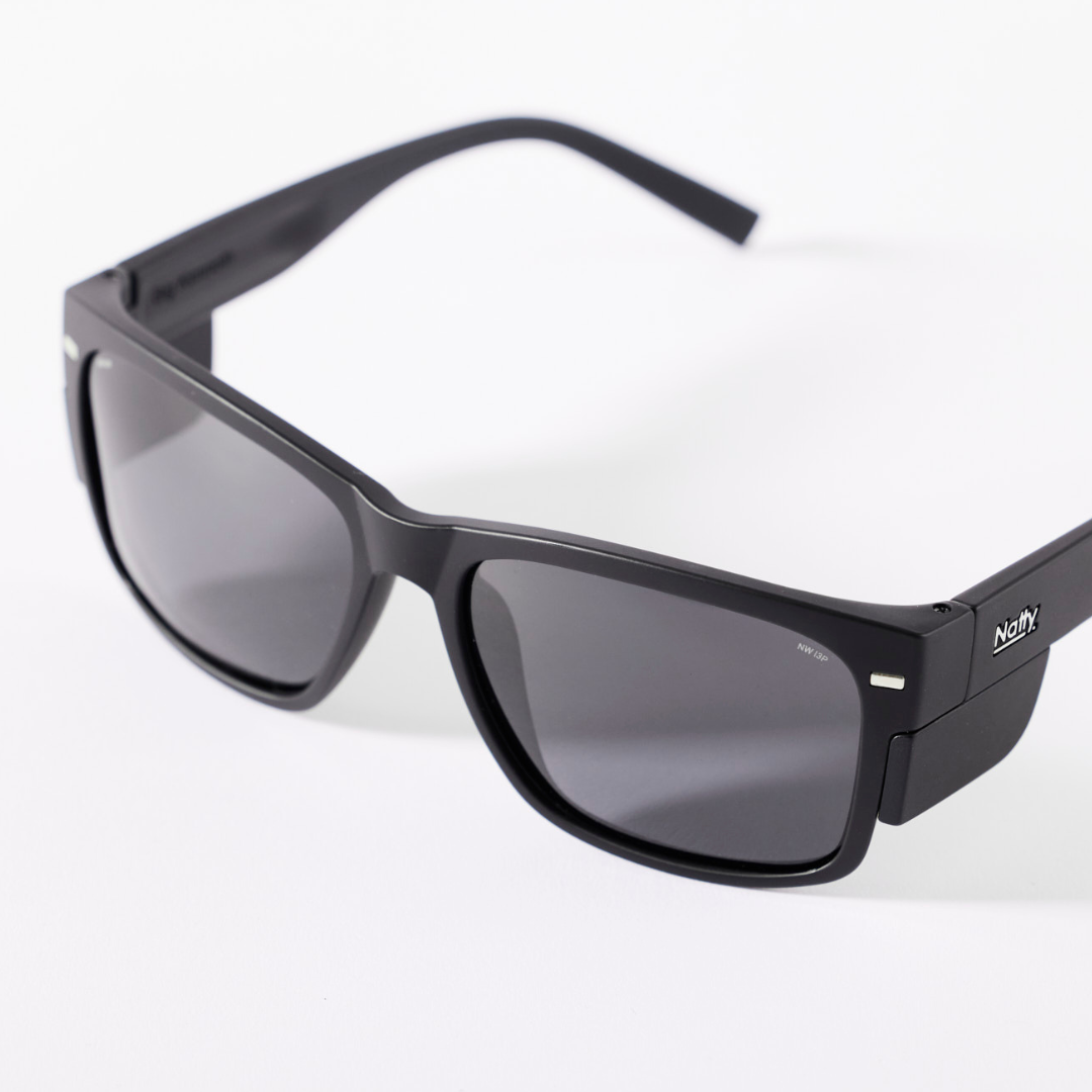 BIG Kenneth Matte Black Frame Prescription Safety Glasses