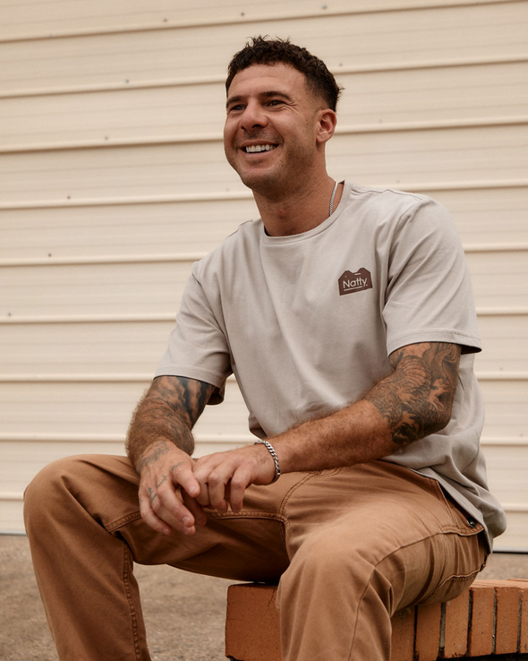 WAREHOUSE SALE: Work Good Tee - Men's Sand