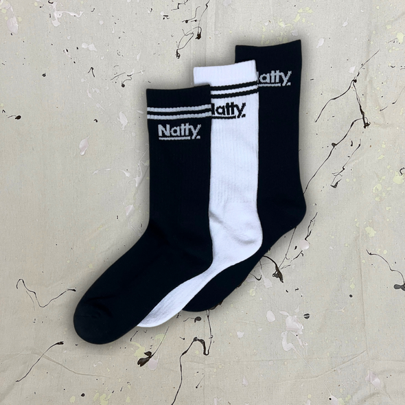 Site Socks - Black/White - Womens