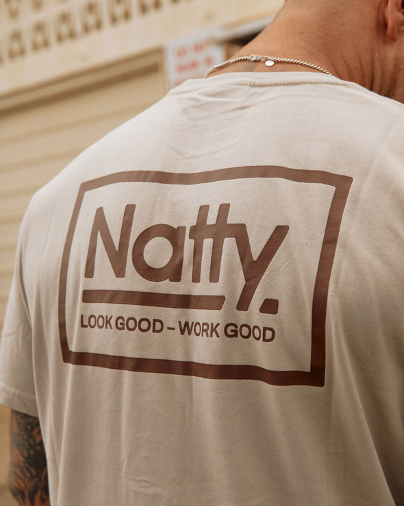 WAREHOUSE SALE: Work Good Tee - Men's Sand