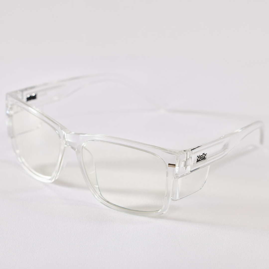 BIG Kenneth Clear Frame/Clear Lens Safety Glasses
