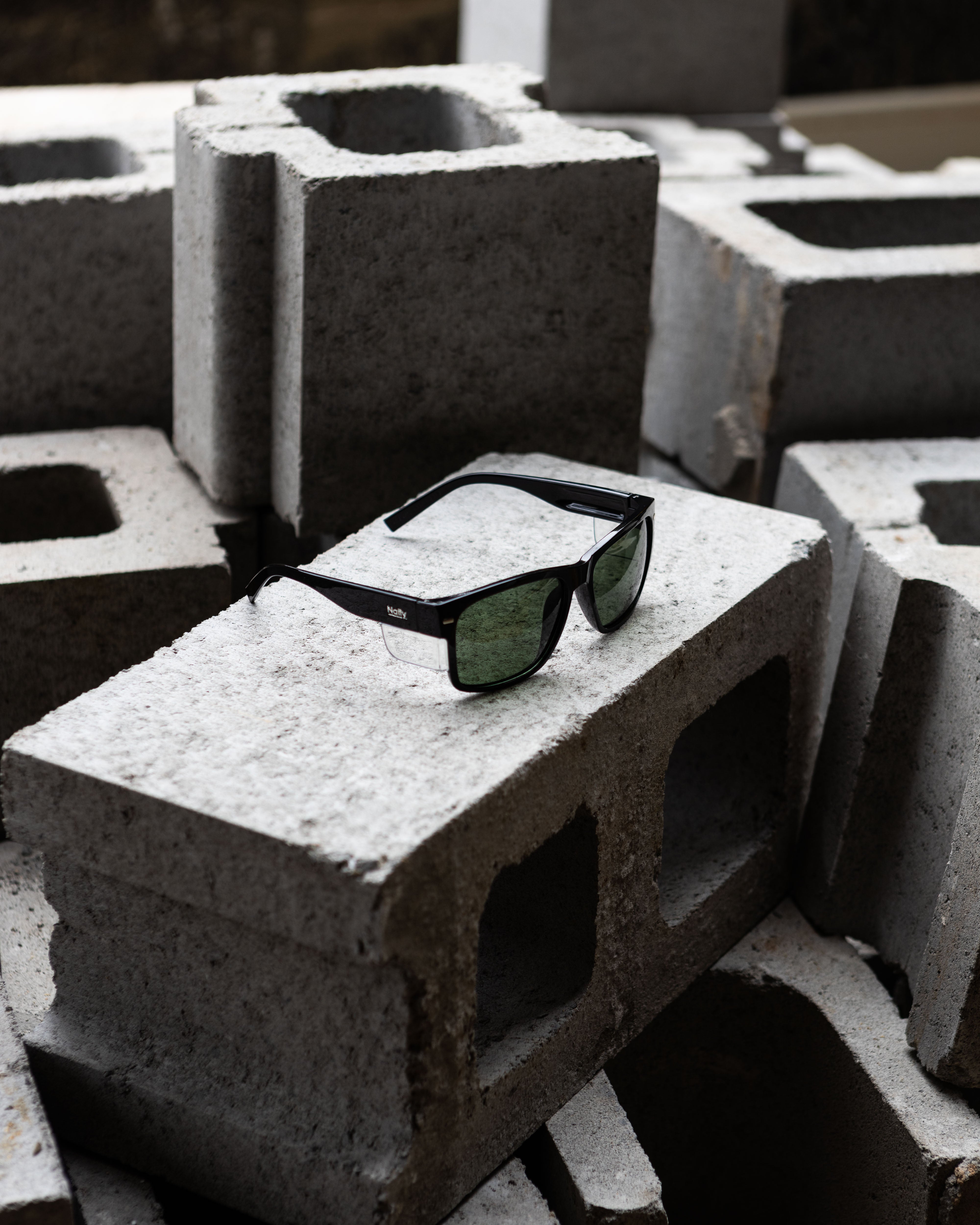 BIG Kenneth Black Frame Prescription Safety Glasses