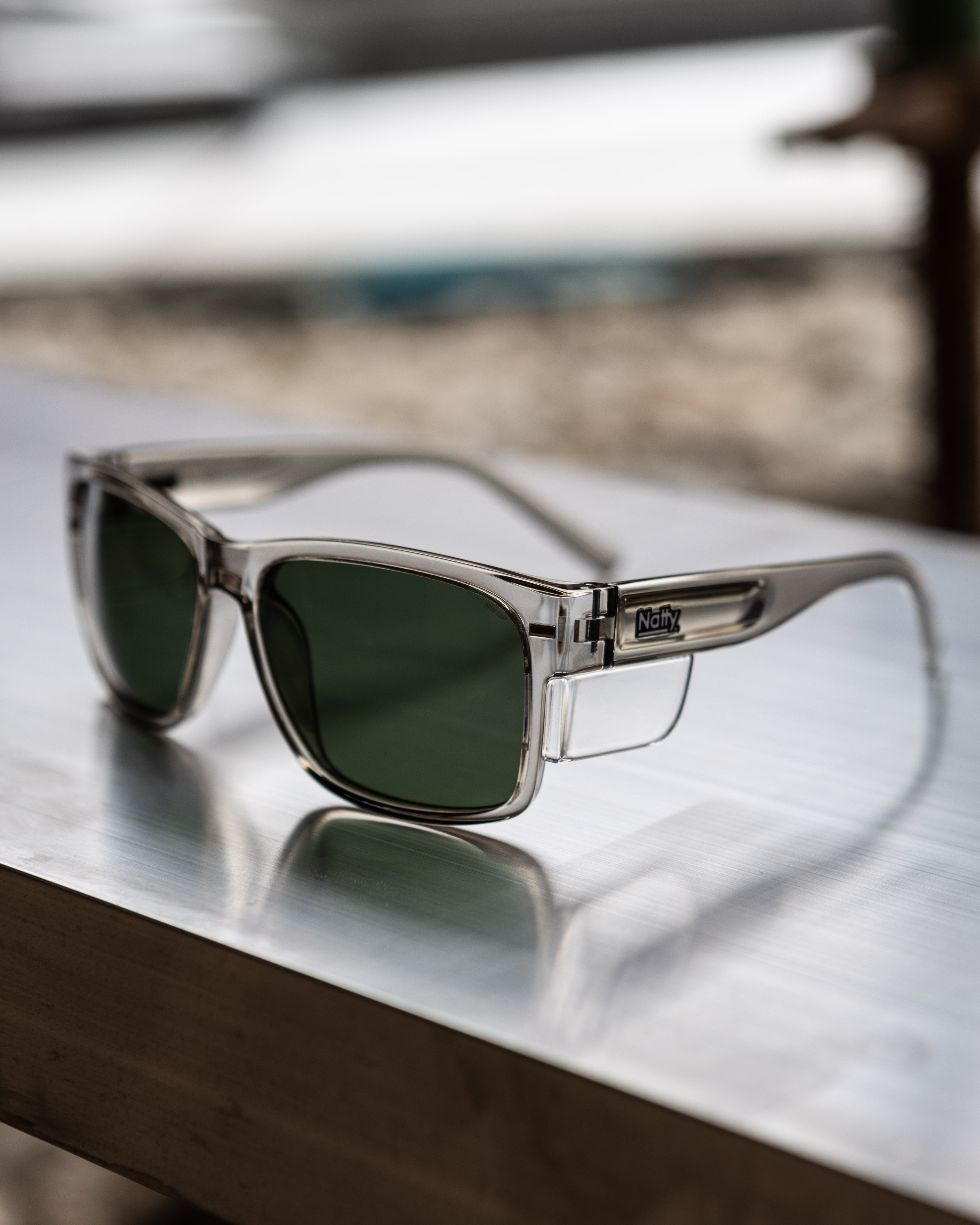 BIG Kenneth Olive Frame Prescription Safety Glasses