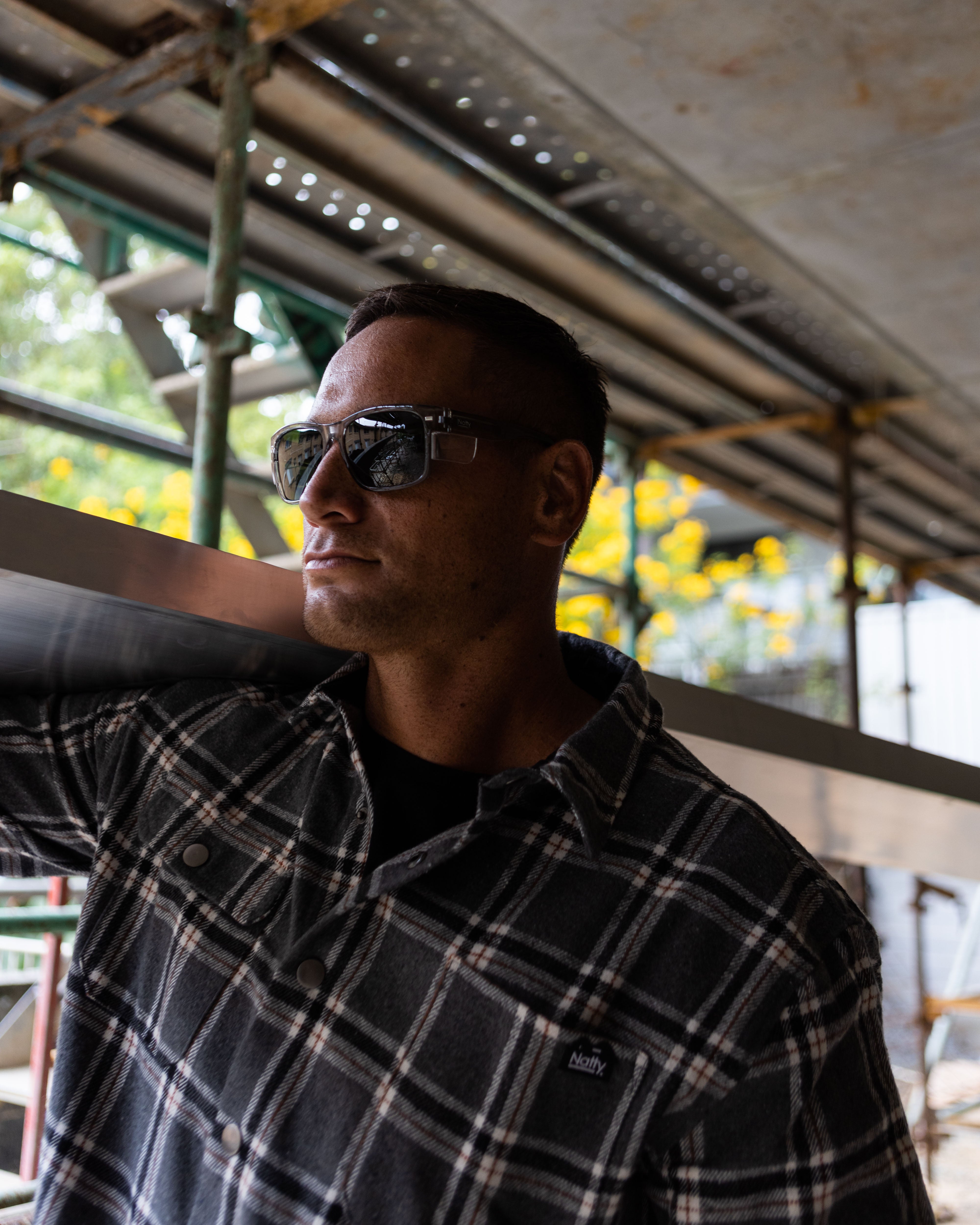 BIG Kenneth Olive Frame Prescription Safety Glasses