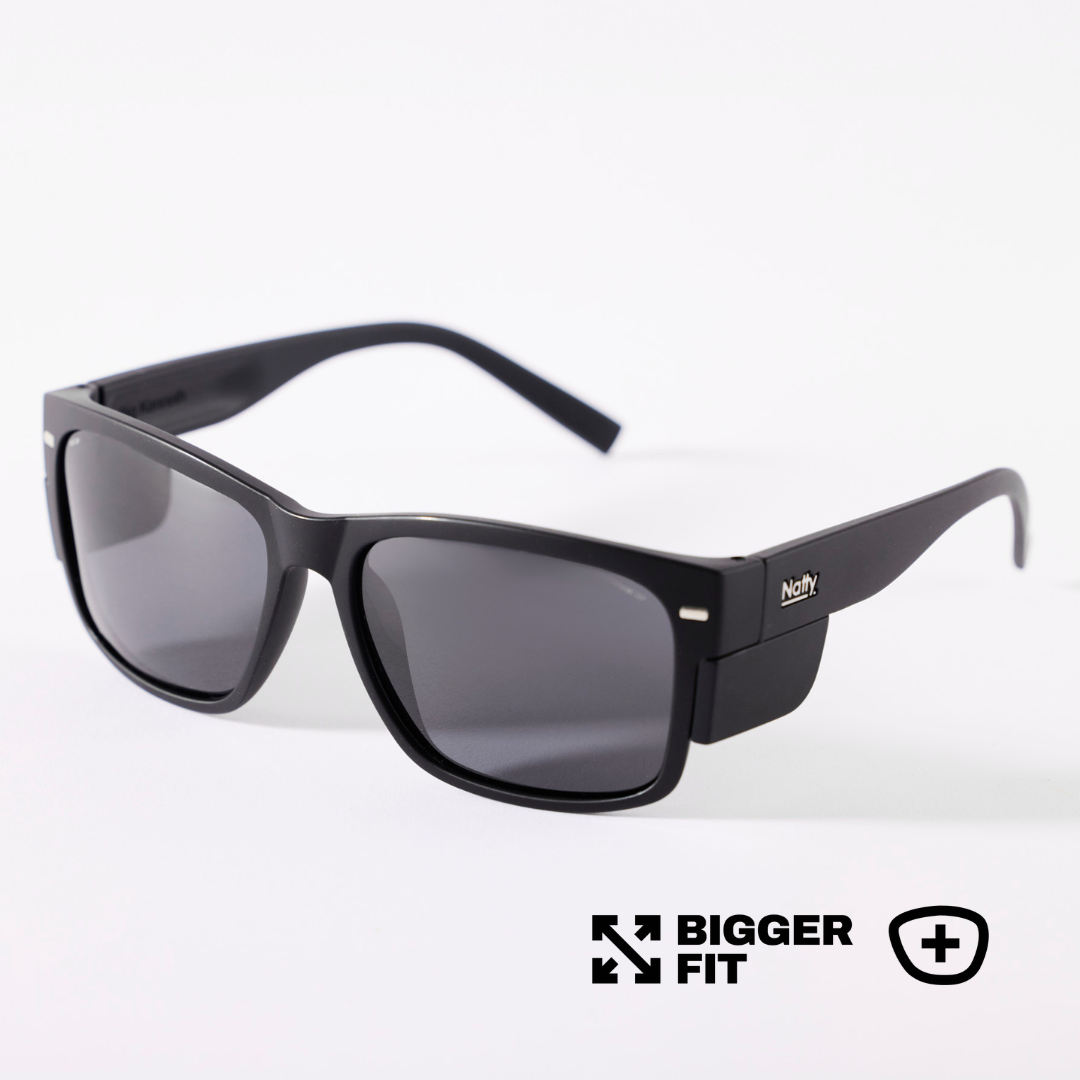 BIG Kenneth Matte Black Frame Prescription Safety Glasses