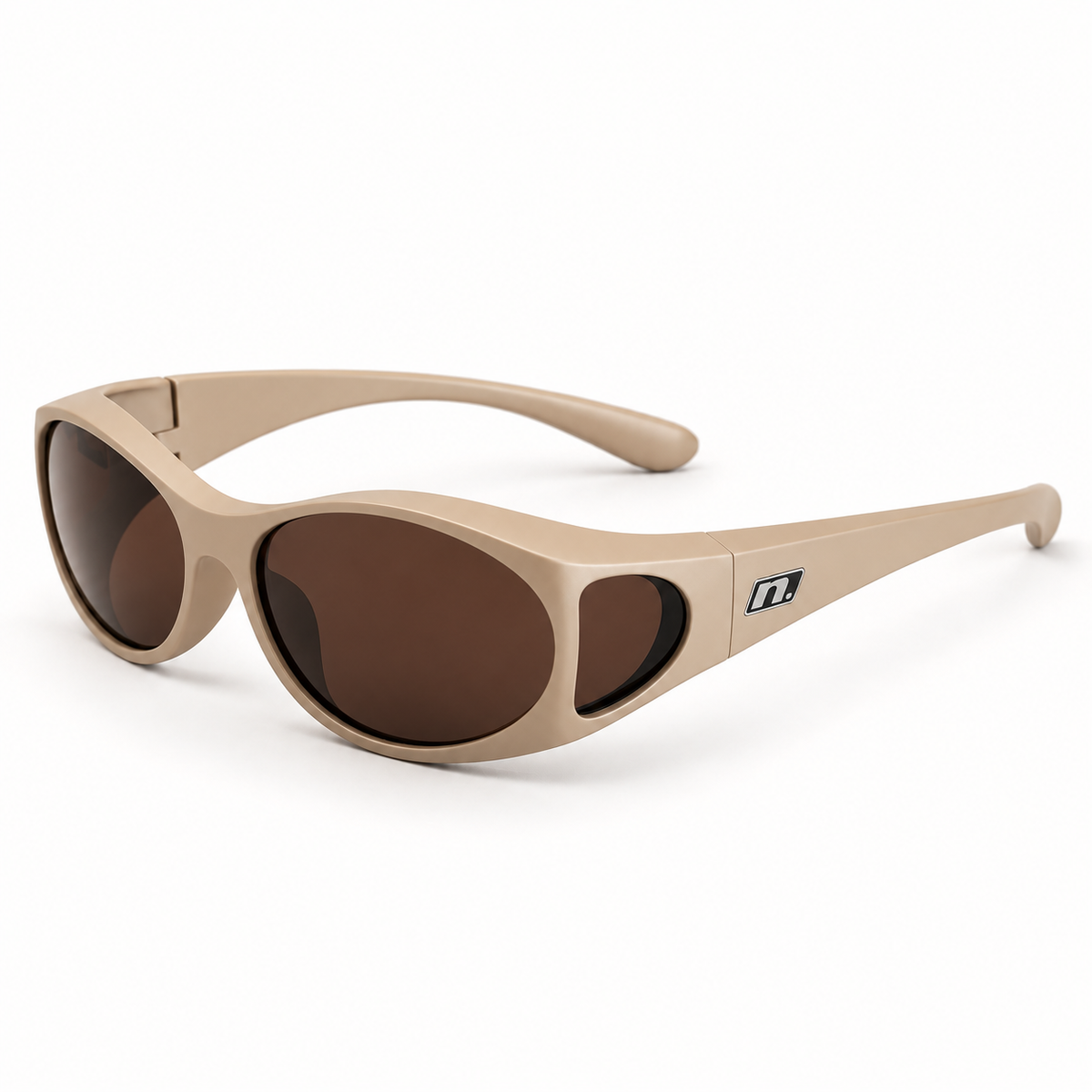 Griffs Matte Bone / Brown Polarised Safety Glasses