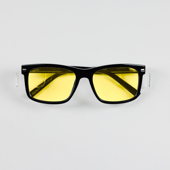 Kenneth Black Frame / Yellow Lens Polarised Safety Glasses