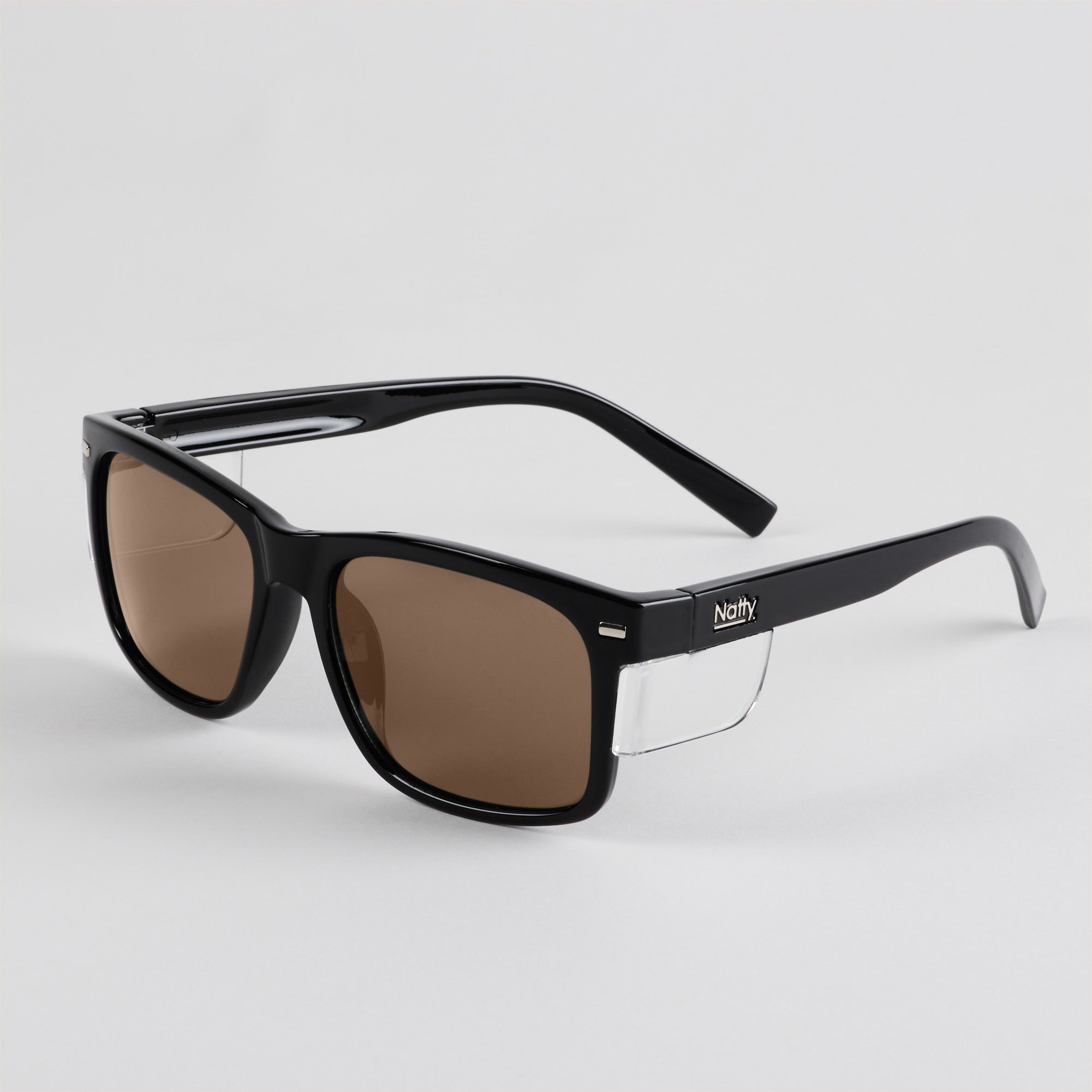 Kenneth Black Frame / Brown Lens Polarised Safety Glasses