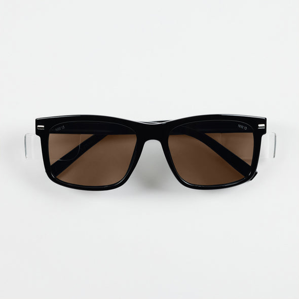 Kenneth Black Frame / Brown Lens Safety Glasses