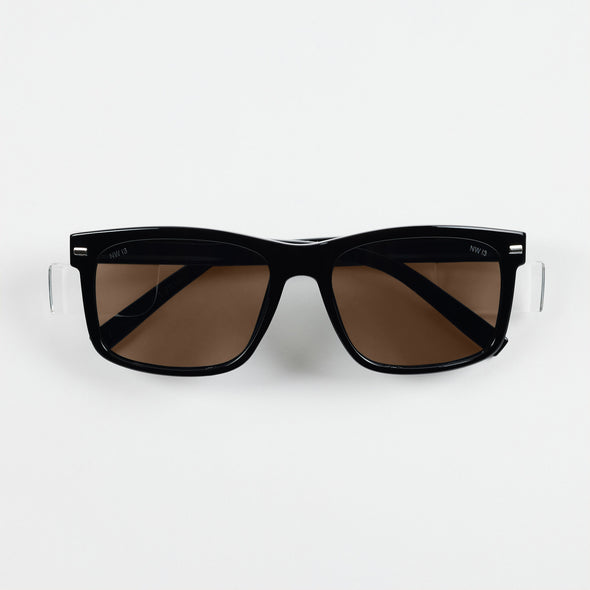 Kenneth Black Frame / Brown Lens Polarised Safety Glasses