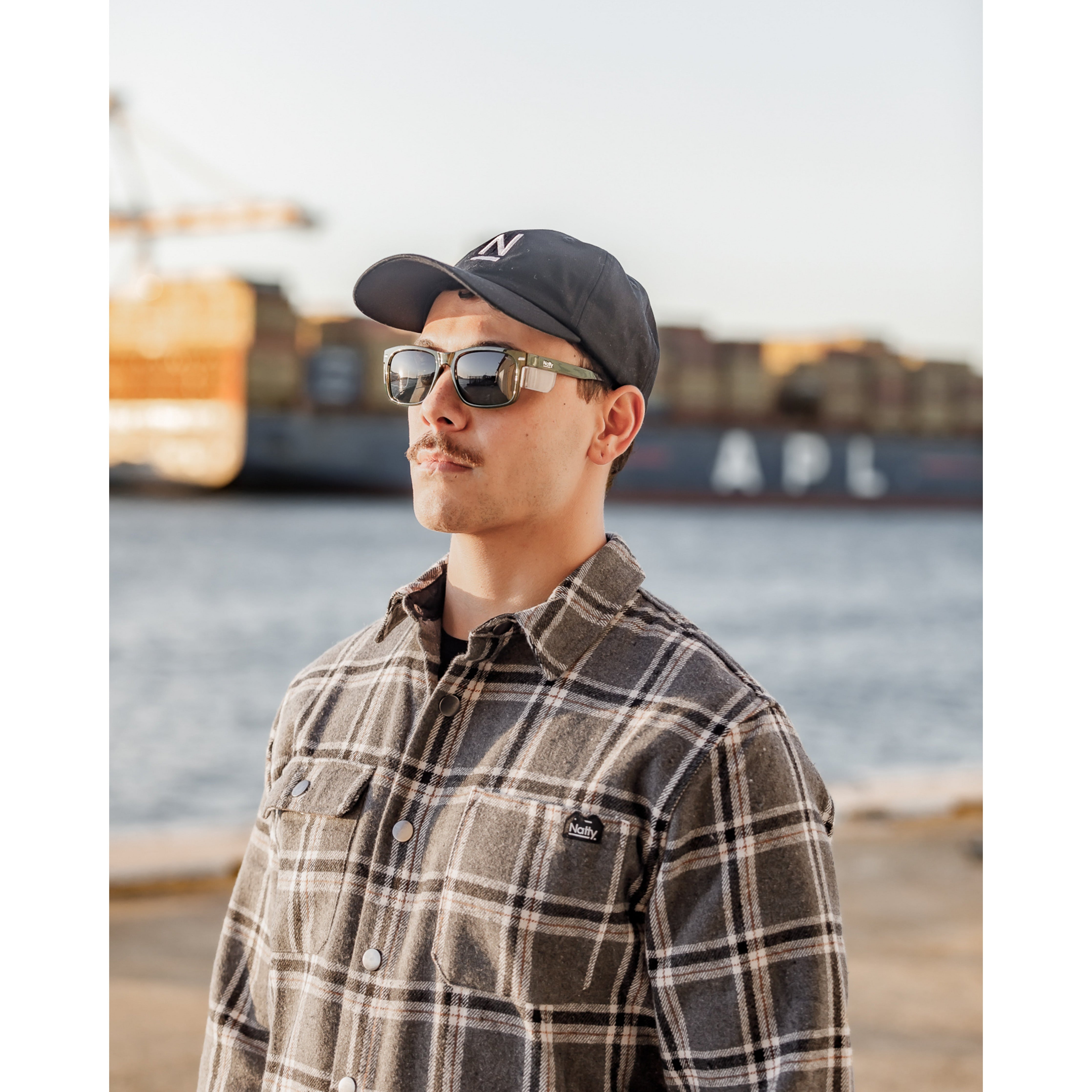 Kenneth Olive Tinted Safety Glasses