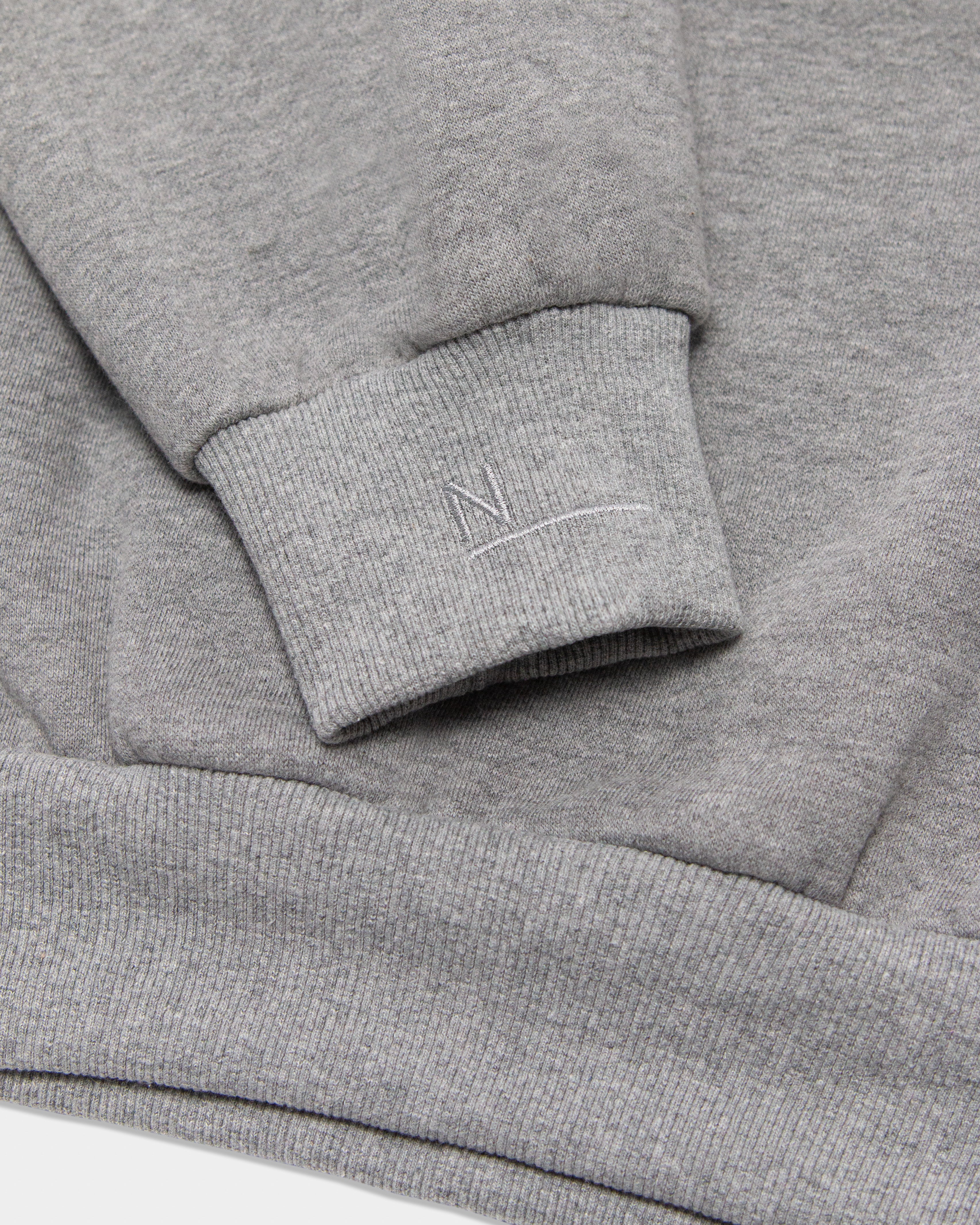 Blank Hoodie - Grey Marle