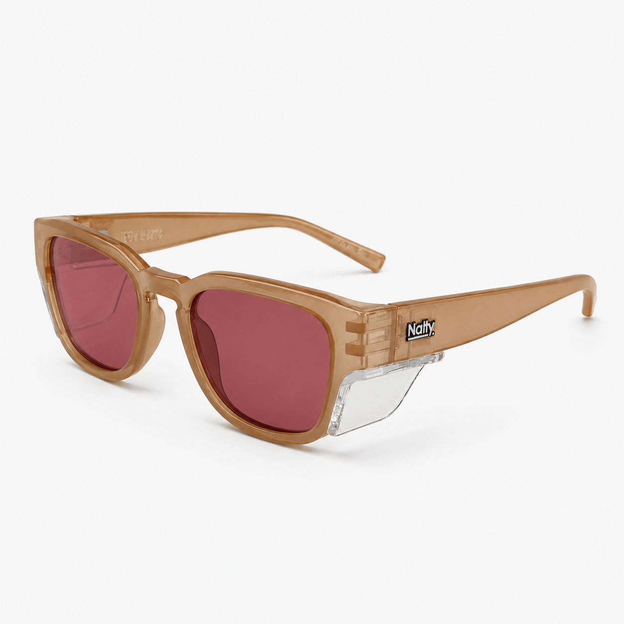Franks Bone Frame / Rose Polarised Safety Glasses