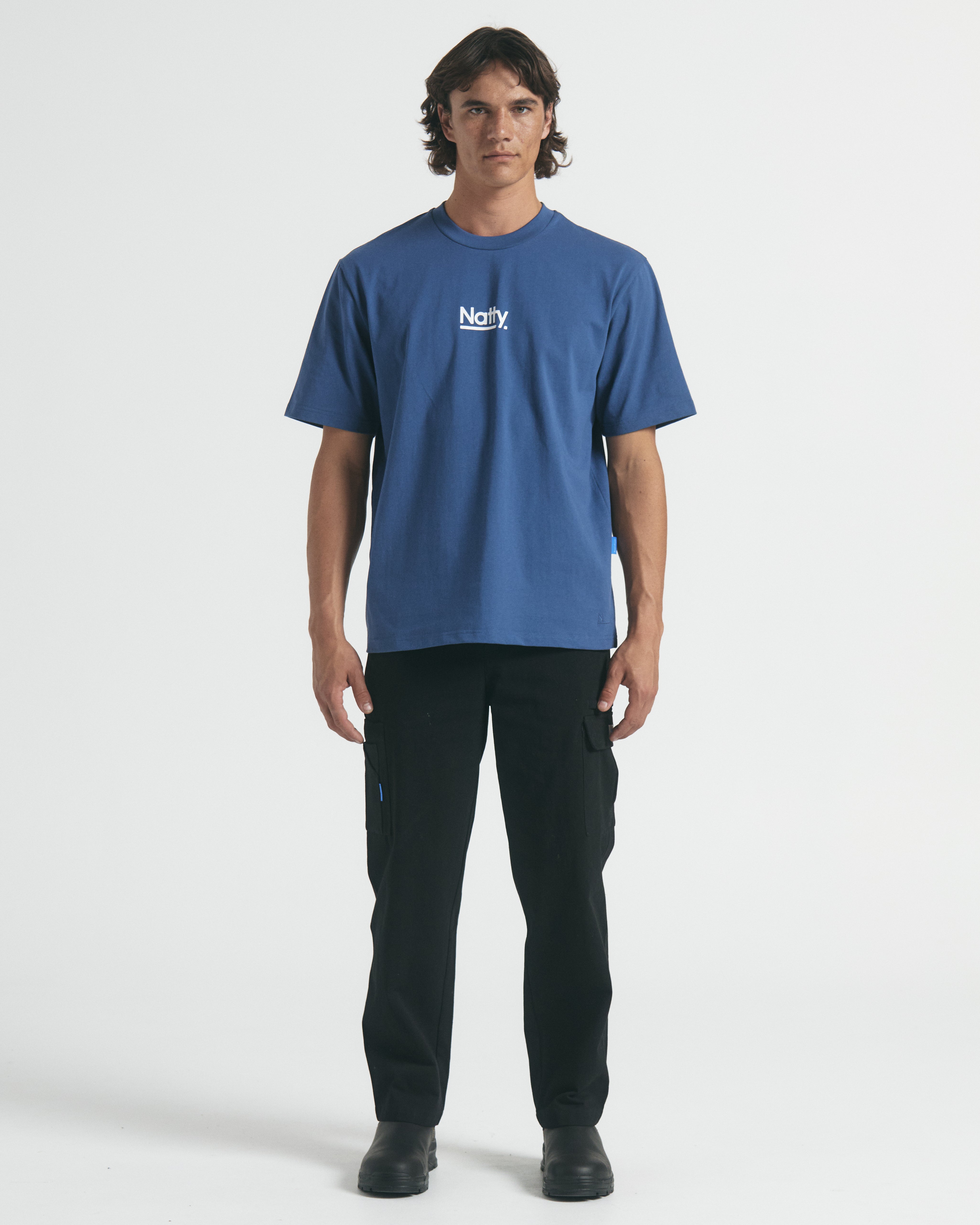 Men's Signature Tee - Steel Blue