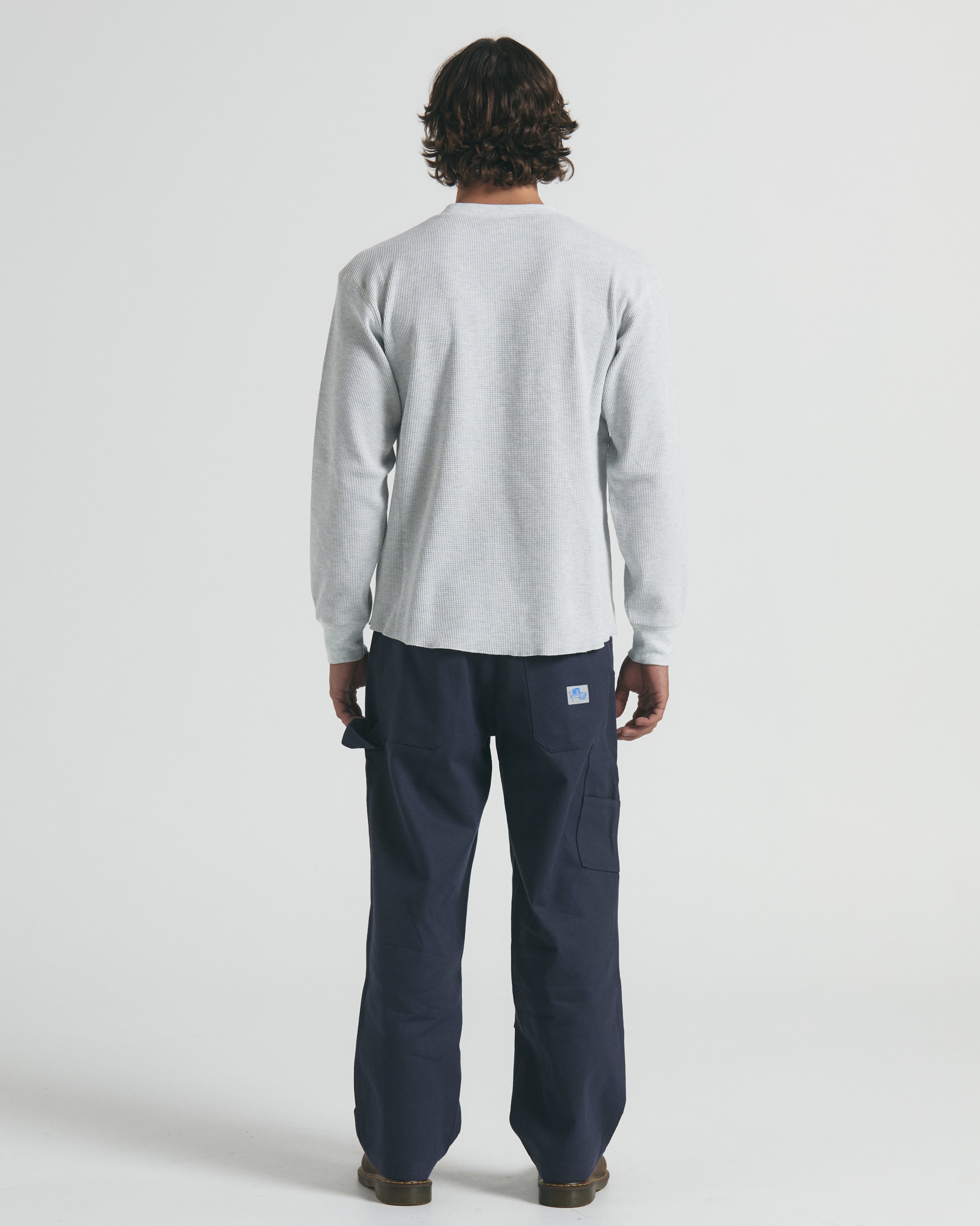 Waffle LS T-Shirt - Grey Marle