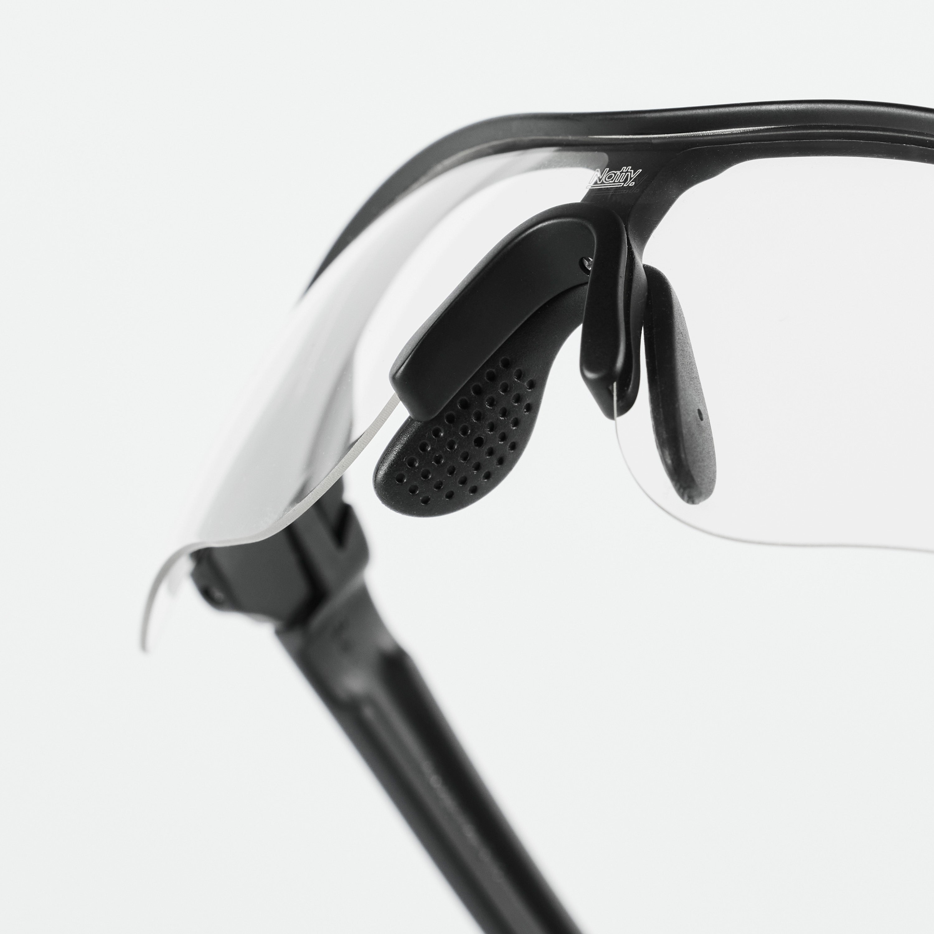 Rev Matte Black / Clear Lens Safety Glasses