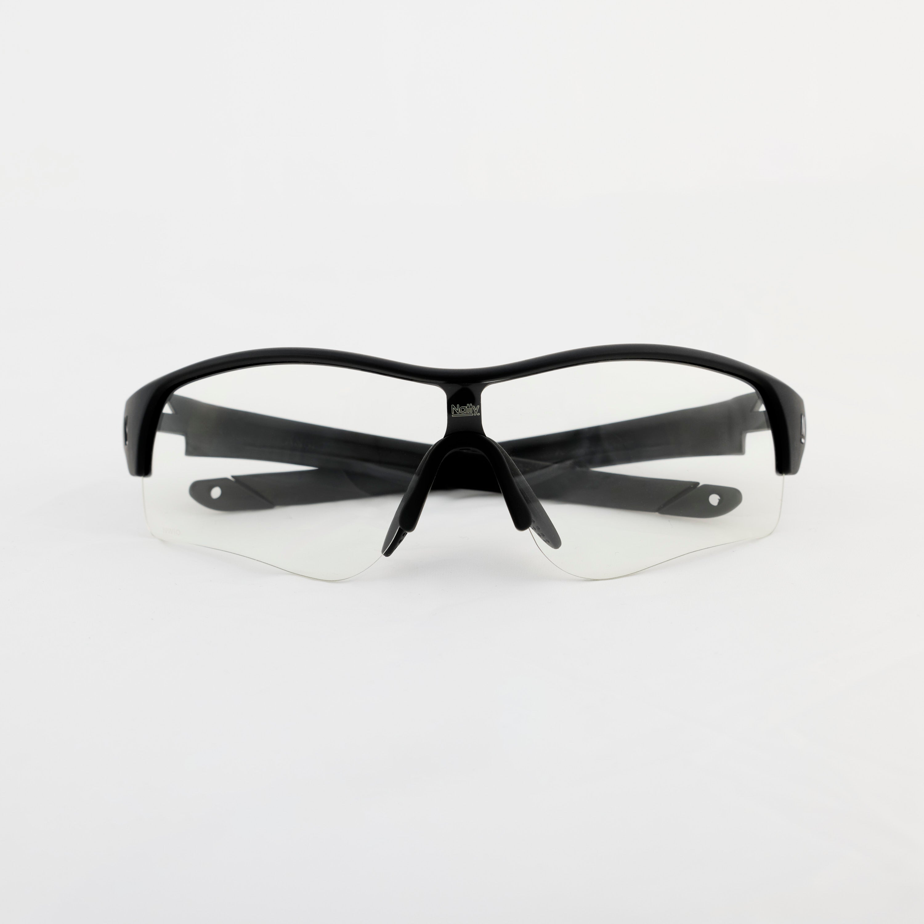 Rev Matte Black / Clear Lens Safety Glasses