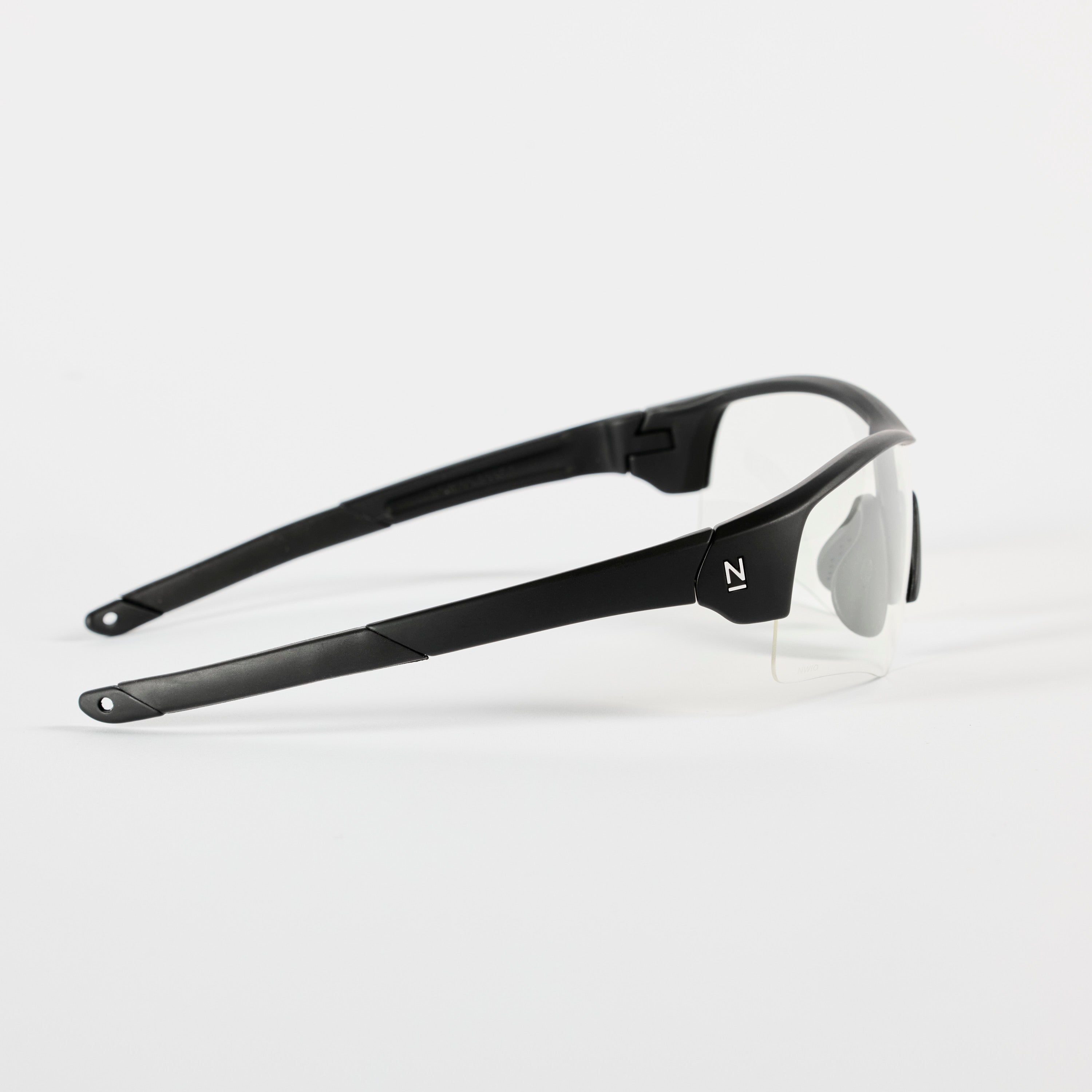 Rev Matte Black / Clear Lens Safety Glasses